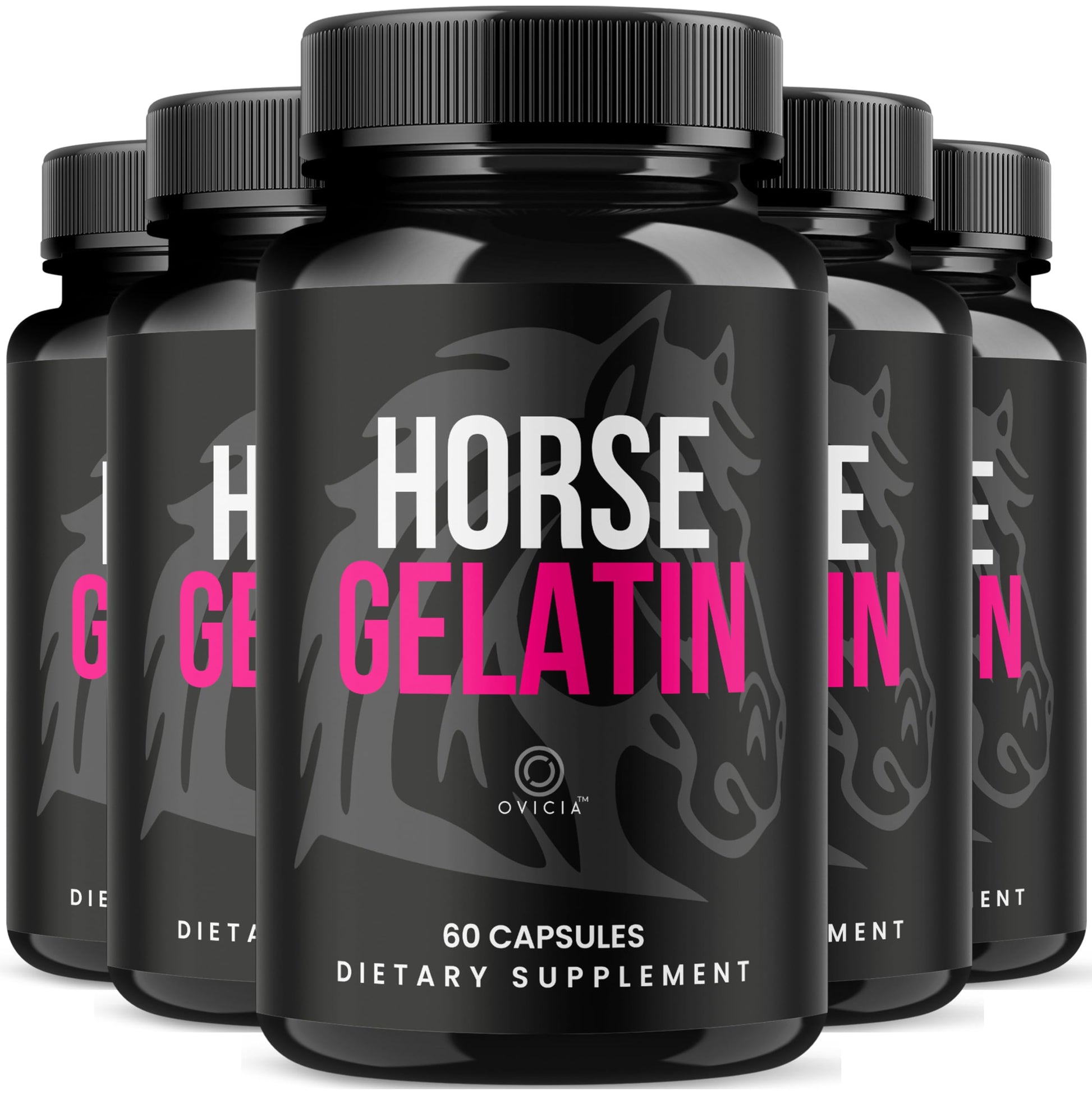 OVICIA Horse Gelatin Capsules 300 Capsules