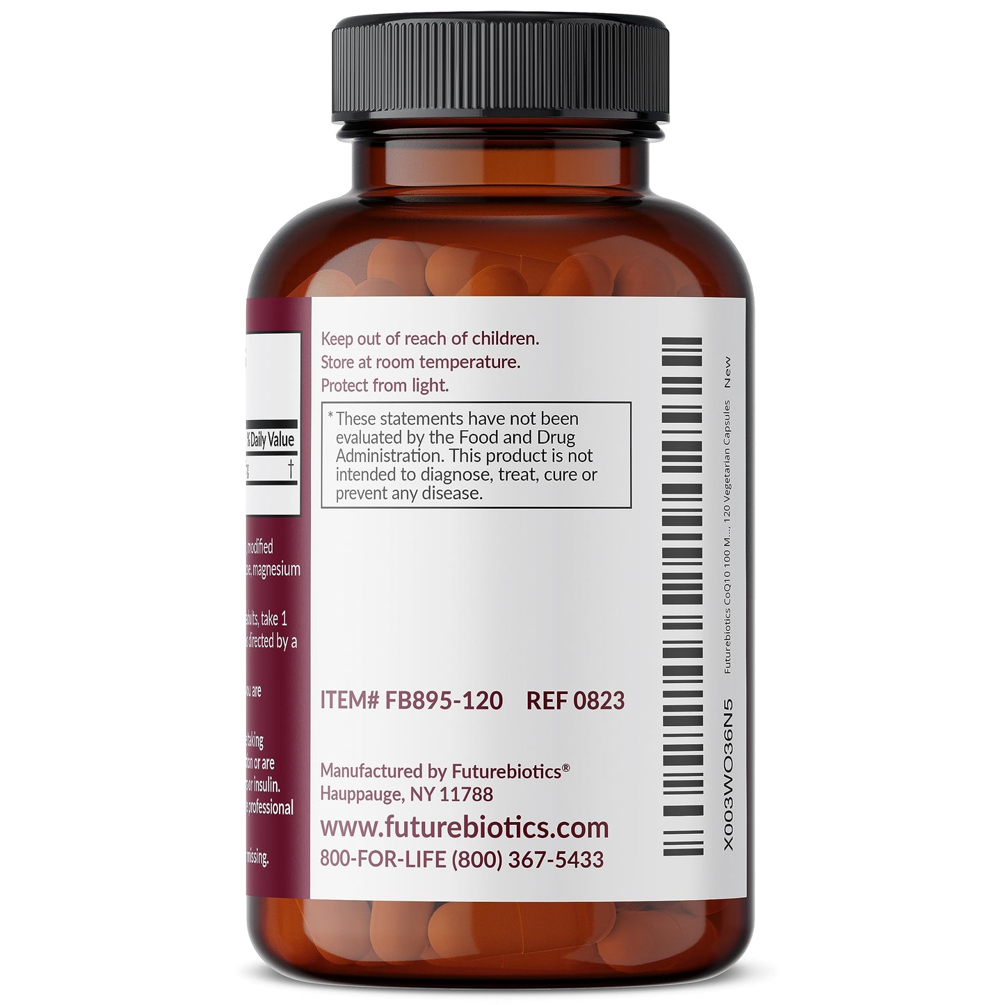 Futurebiotics CoQ10 100 MG Cellular Energy Production Capsules, 120 Count