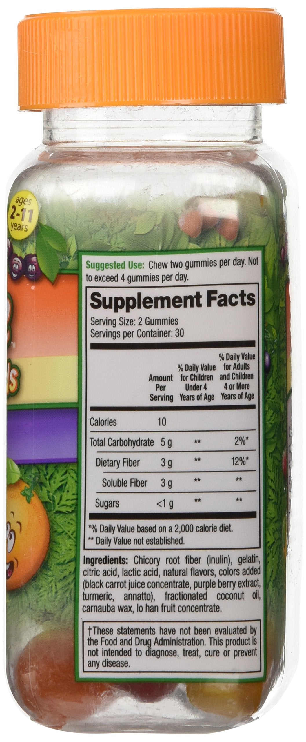 Fiber Advance For Kids Daily Fiber Supplement Gummy, 60 Count