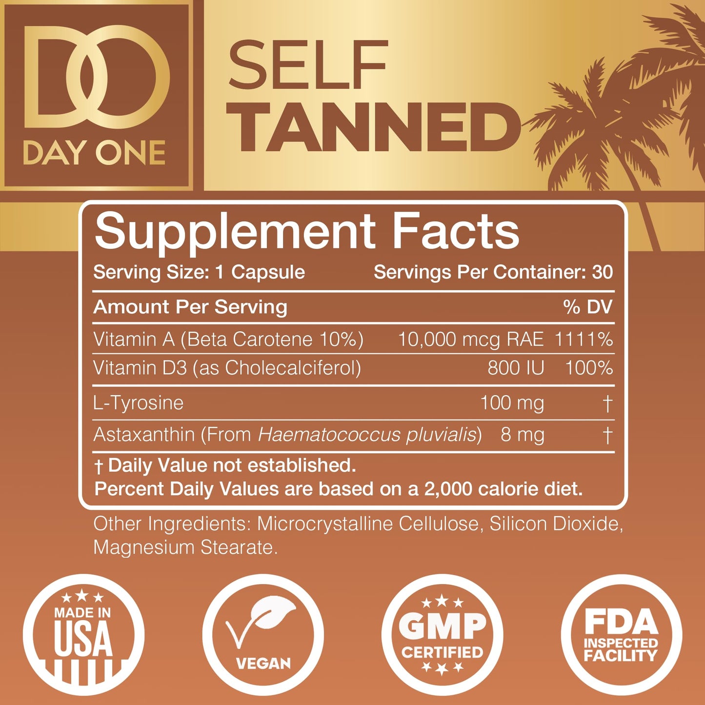 Day One Formula Tanning Pills Capsule 30 Count