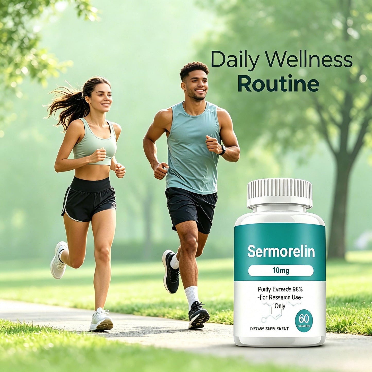 LongVt Sermorelin Research Peptide Capsule, 60 Count
