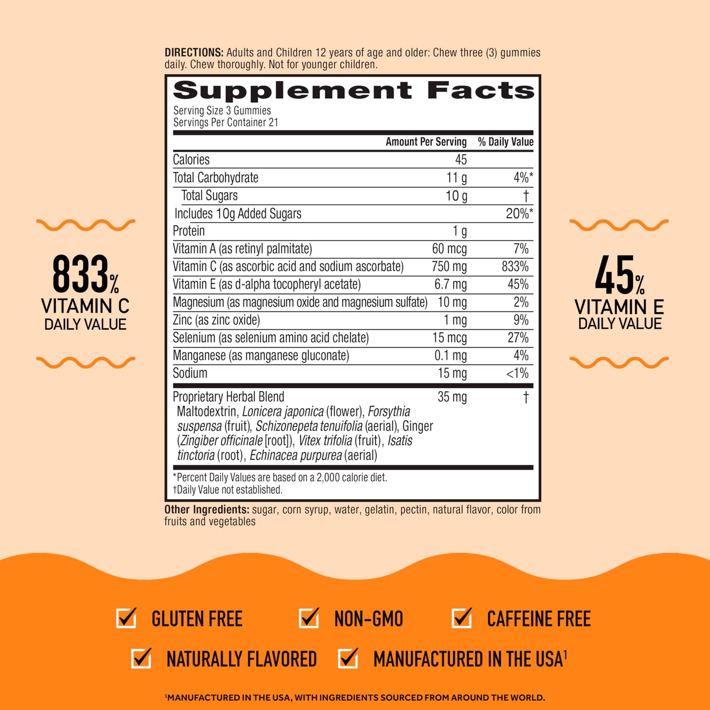 Airborne Immune Support Gummies 42 Count