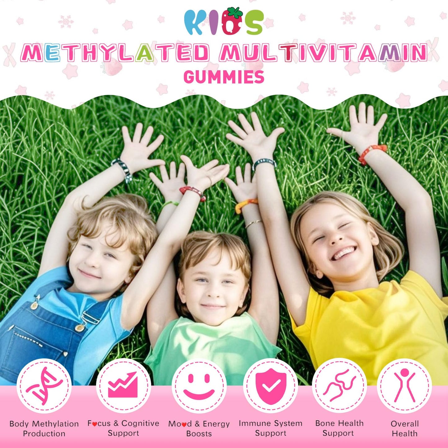Elysx Kids Methylated Multivitamin Chewable Gummies 60 Count