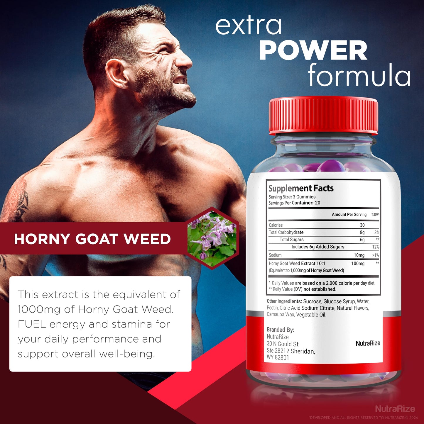 NutraRize TitanBoost Multivitamin Gummy, 300 Gummies