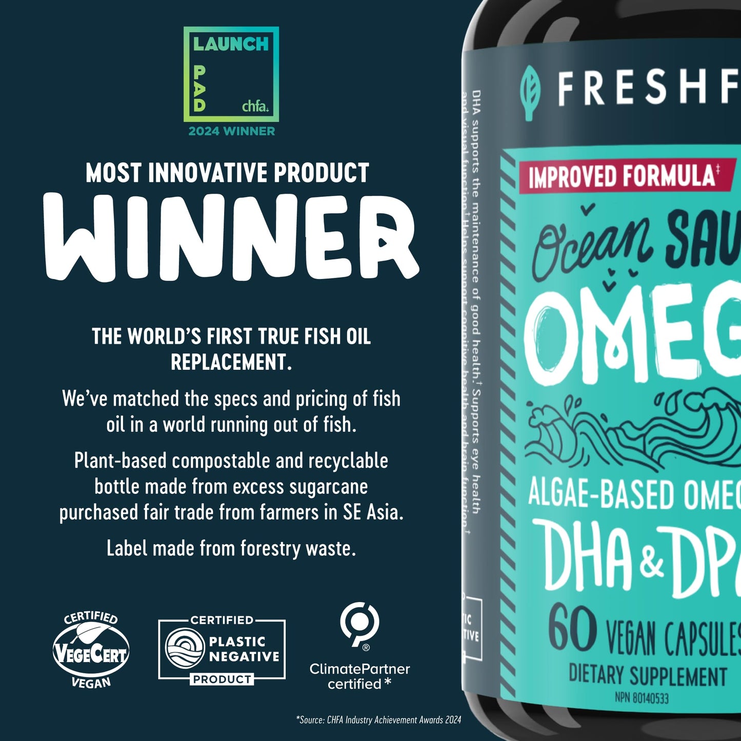 Freshfield Omega 3 DHA Softgels 60 Count
