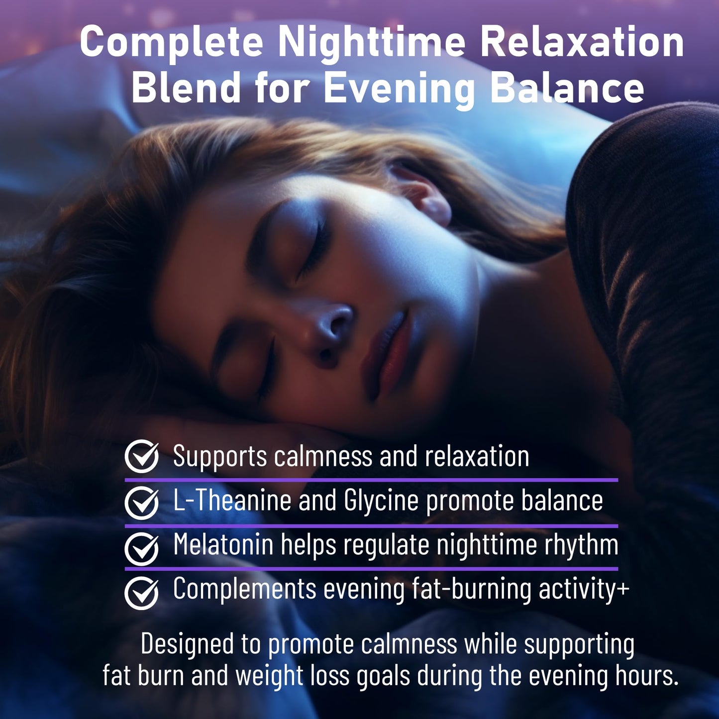 KetoZest Night Time Fat Burner for Weight Loss - Metabolism Booster Nighttime Belly Fat Burn & Natural Appetite Suppressant Supplement for Men Women - Relaxation Weight Control Support Capsule 60