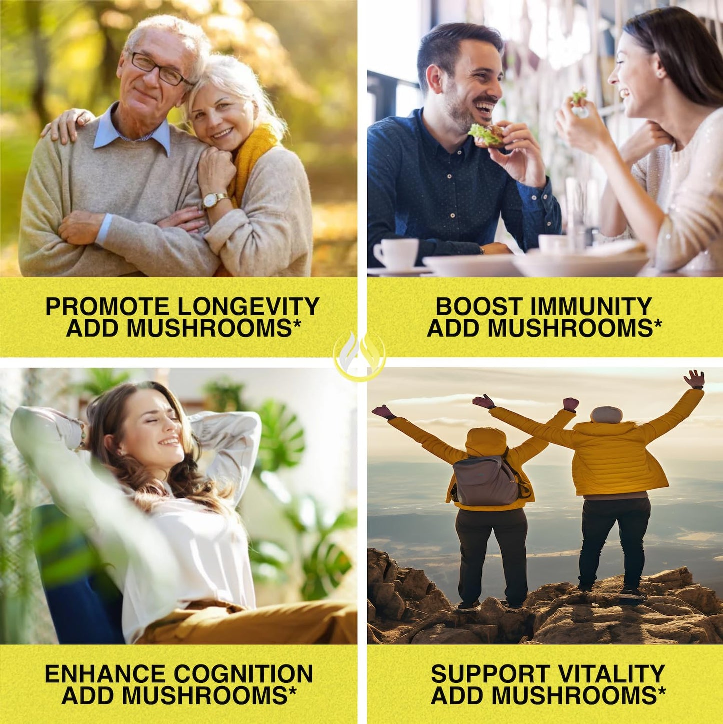 The Enclare Nutrition Mushroom Supplement for Immune Support, Energy, Nootropic Brain with Lions Mane, Reishi, Turkey Tail, Cordyceps, Chaga, Maitake, Shiitake, Agaricus Capsule 360 Count
