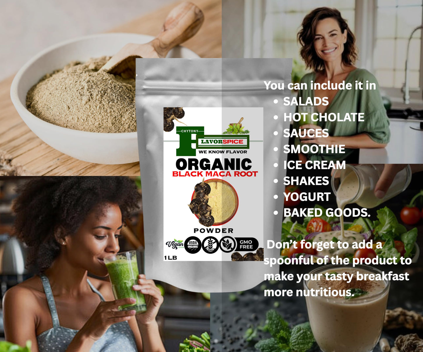 Generic Raw Peruvian Organic Black Maca Powder 16