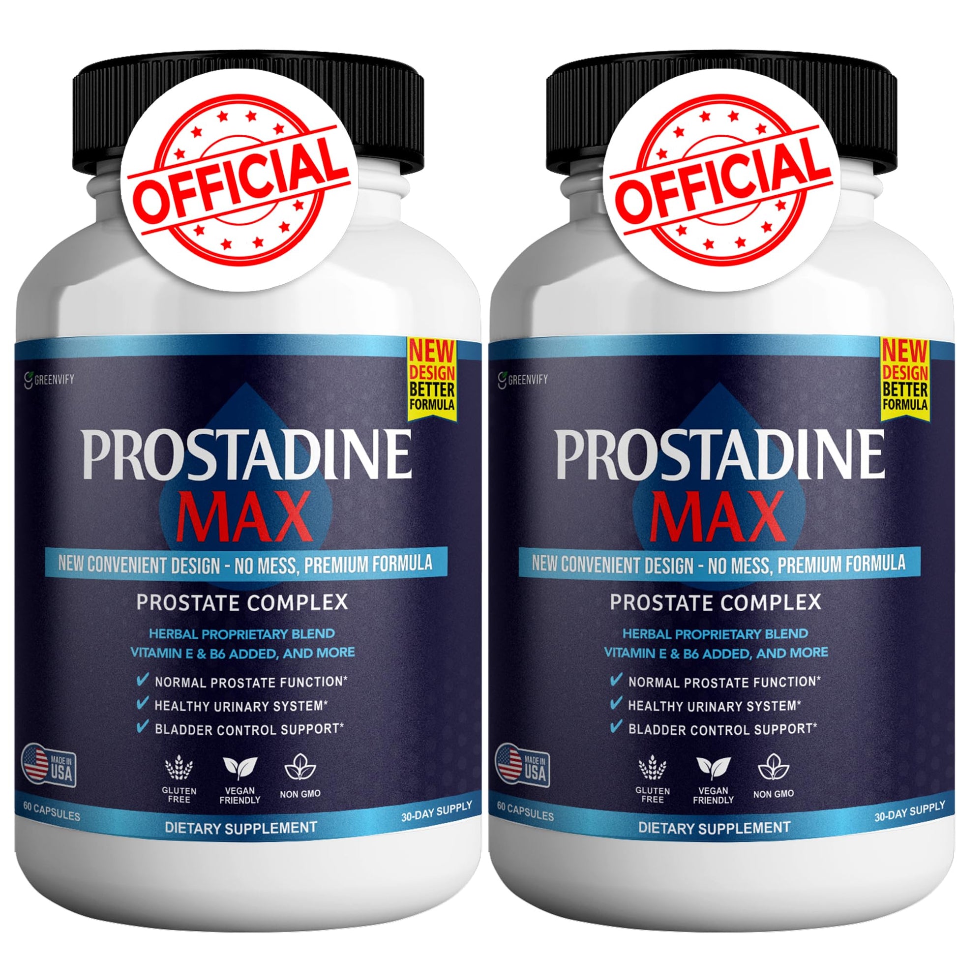 GREENVIFY Prostadine Max Prostate Supplements for Men Capsules, 120 Capsules