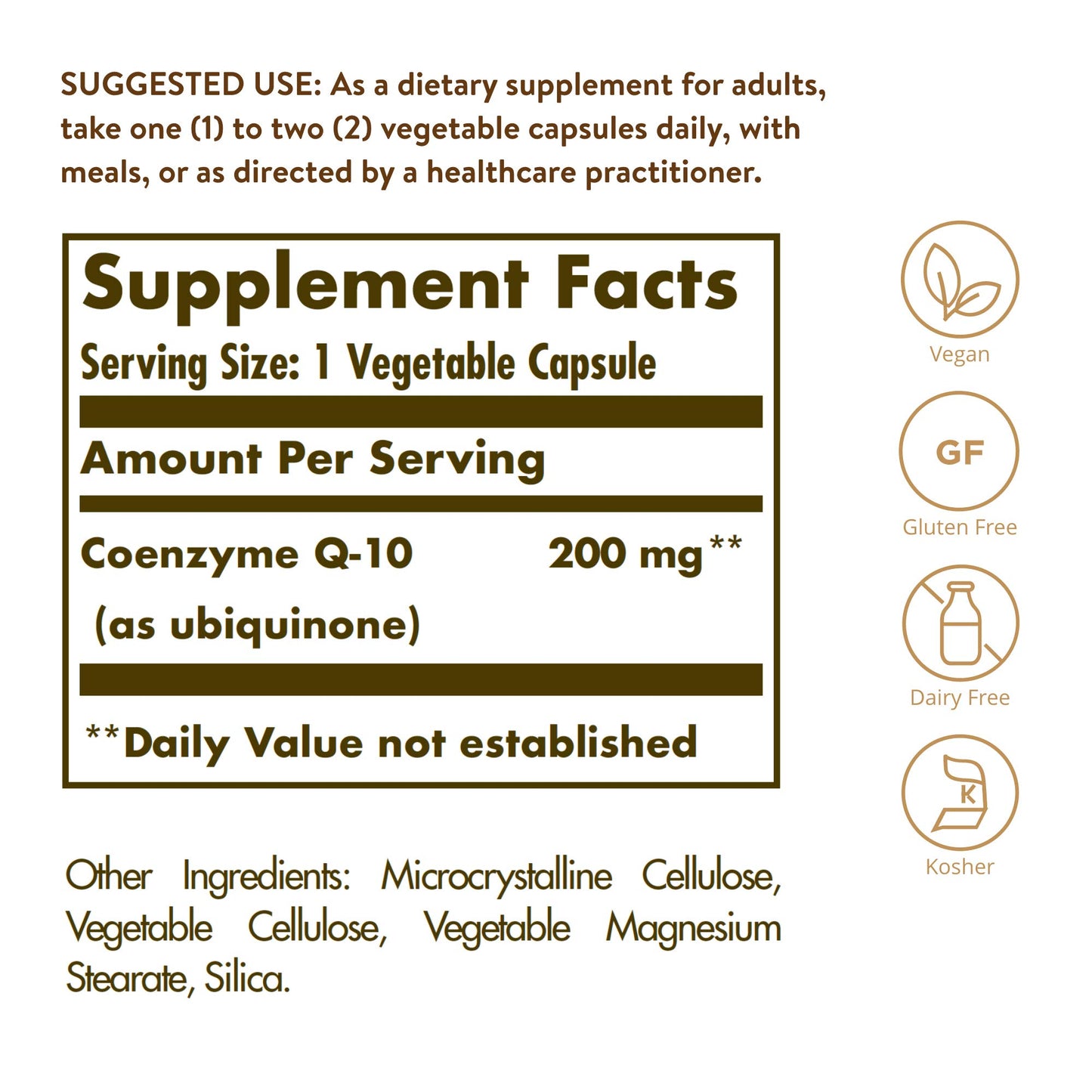 Solgar Vegetarian CoQ-10 200 mg, 30 Capsules