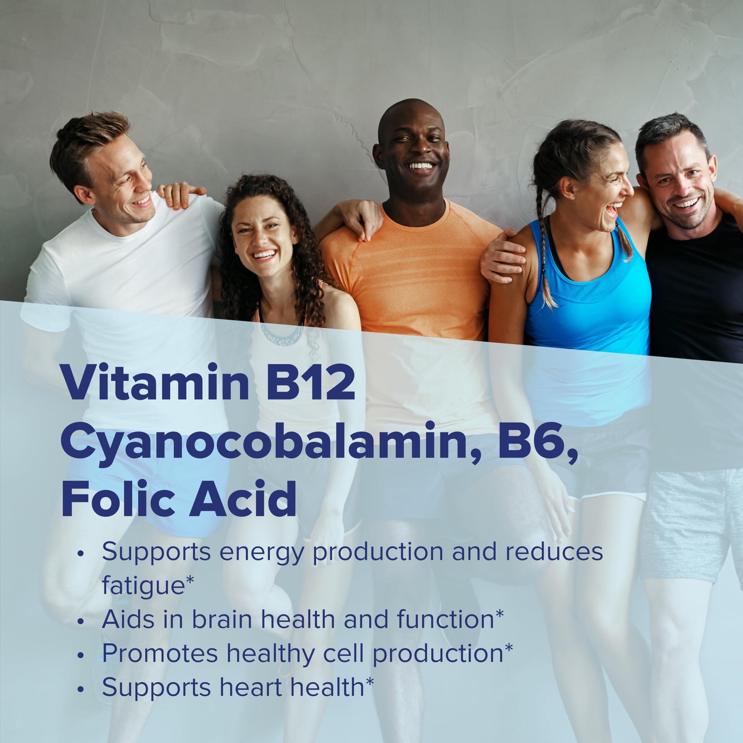 Superior Source No Shot Vitamin B-12 Cyanocobalamin 5000 mcg, B-6, Folic Acid 800 mcg Sublingual Tablets, 100 Count