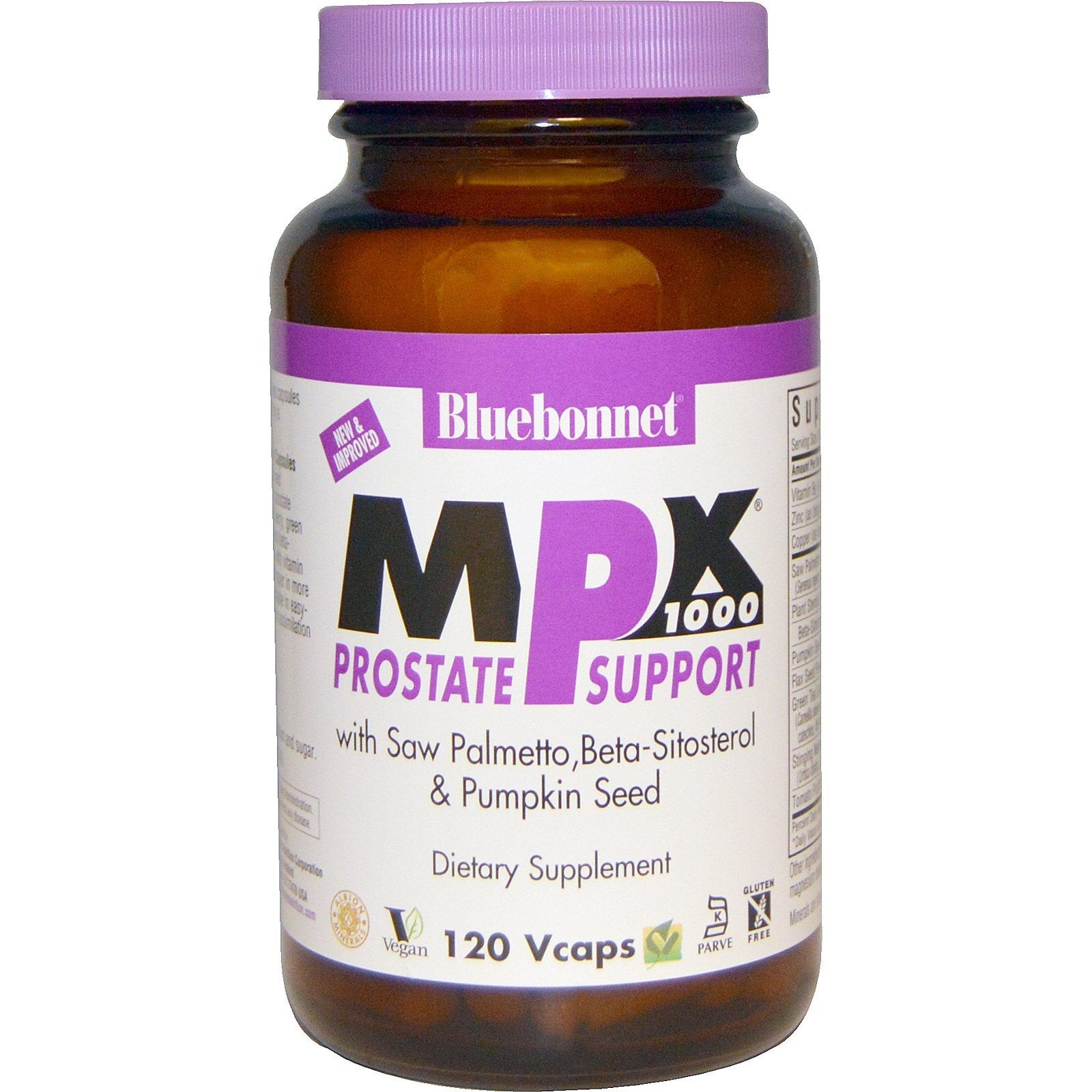 Bluebonnet MPX 1000 Men's Prostate Formula Capsule, 120 Count