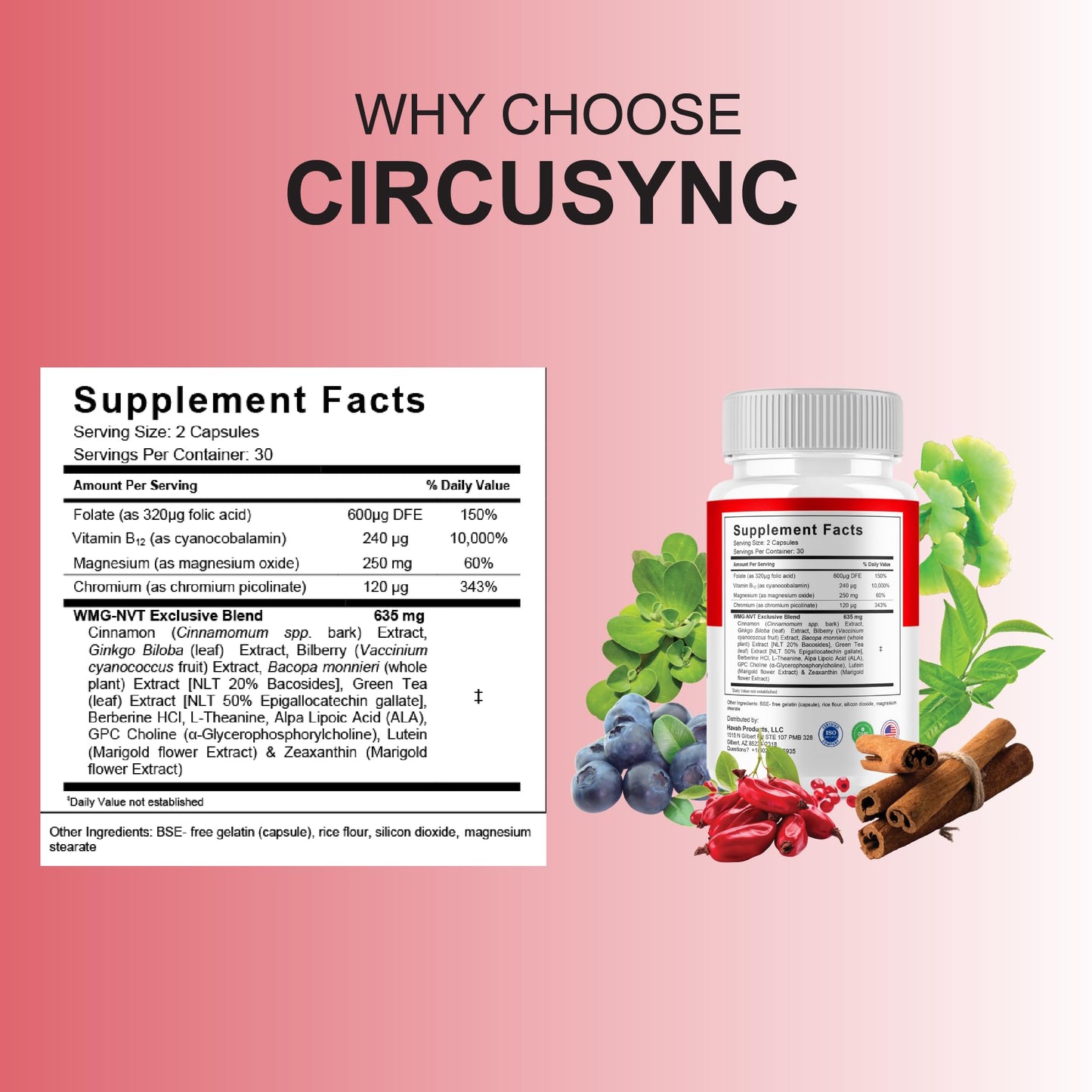 BLUE VIBE Circusync Capsules 120 Capsules