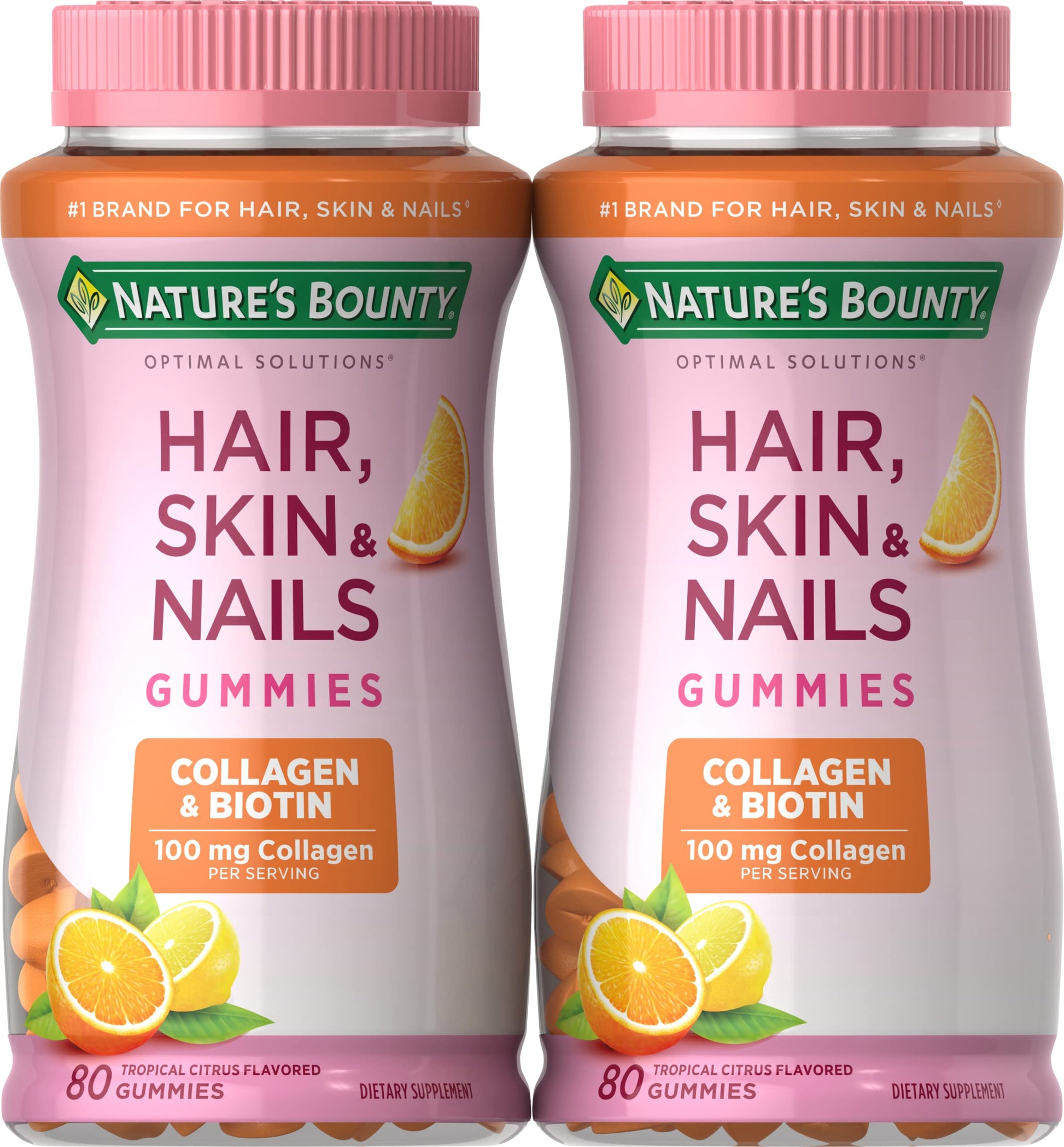 Nature's Bounty Hair, Skin & Nails with Biotin and Collagen Gummies, 160 Count