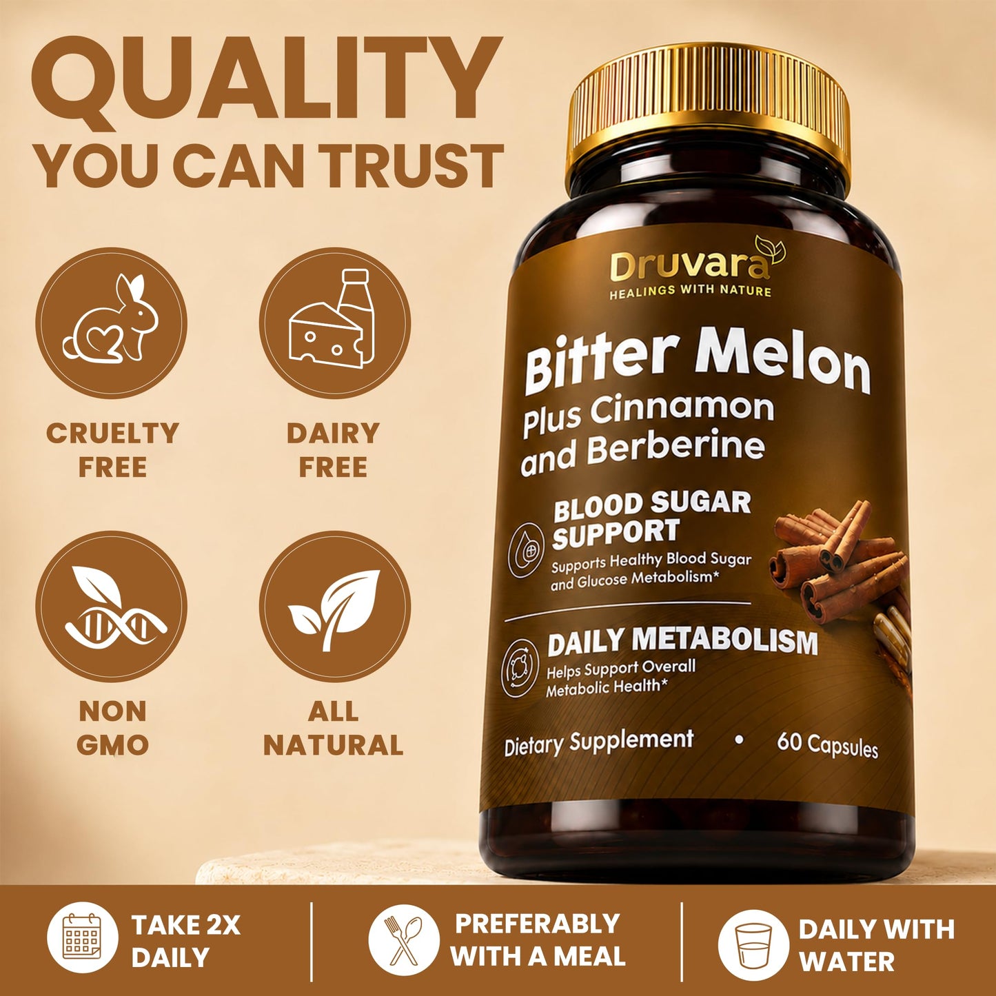Druvara Bitter Melon Capsules, 60 Capsules