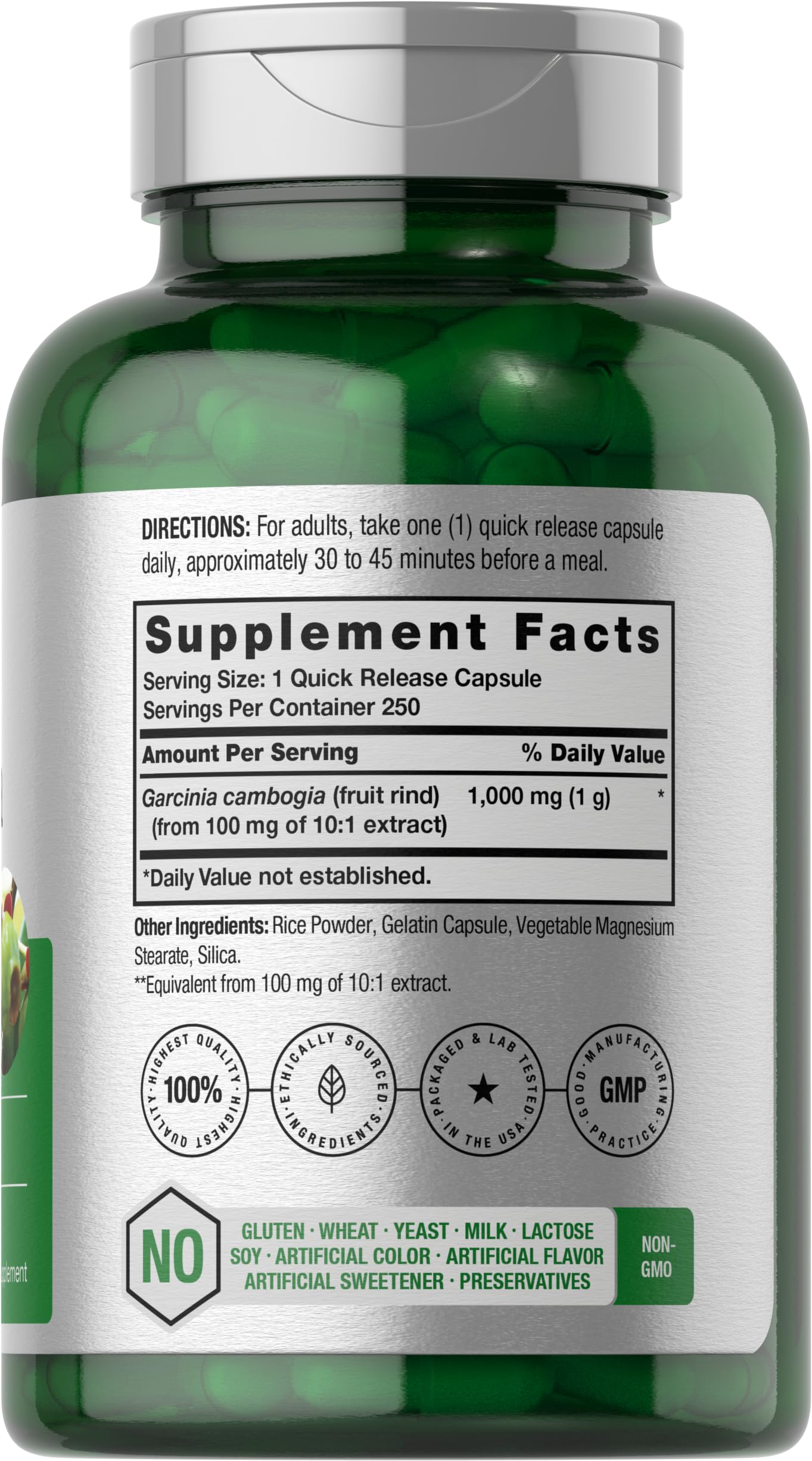 Horbäach Garcinia Cambogia Extract Capsules 250