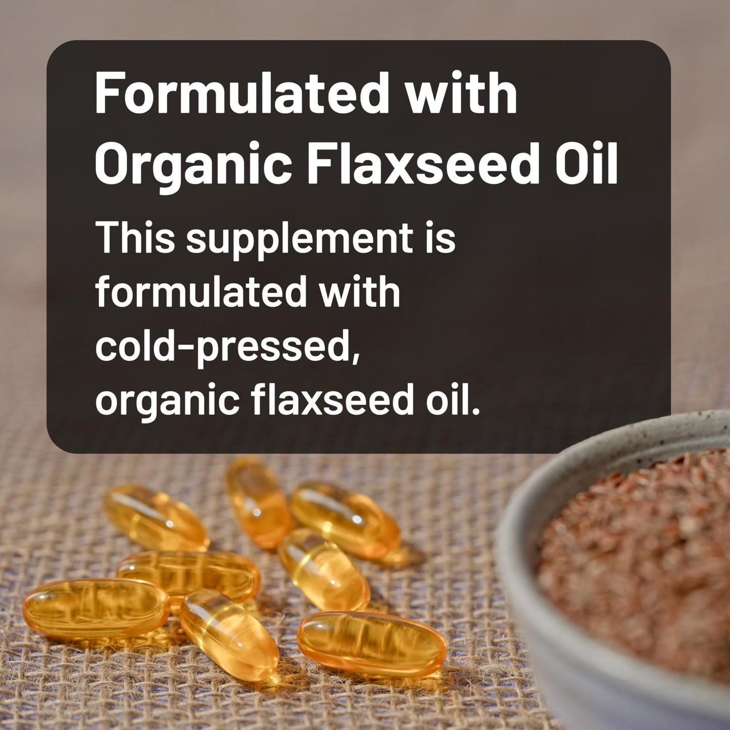 NatureWise Flaxseed Oil 1400 mg Softgels, 120 Count
