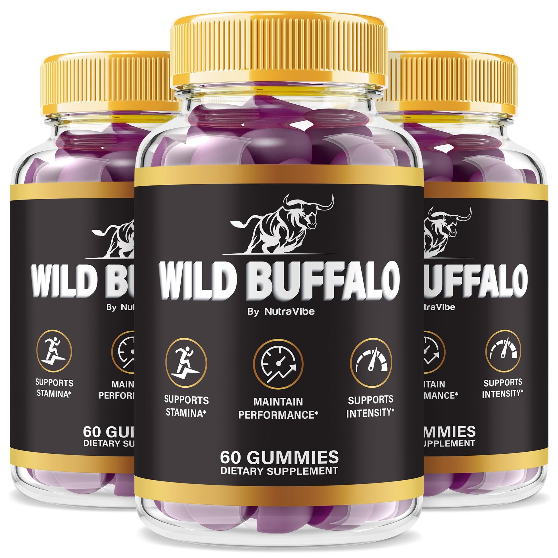 NutraVibe Wild Buffalo Gummies Gummy, 180 Gummies