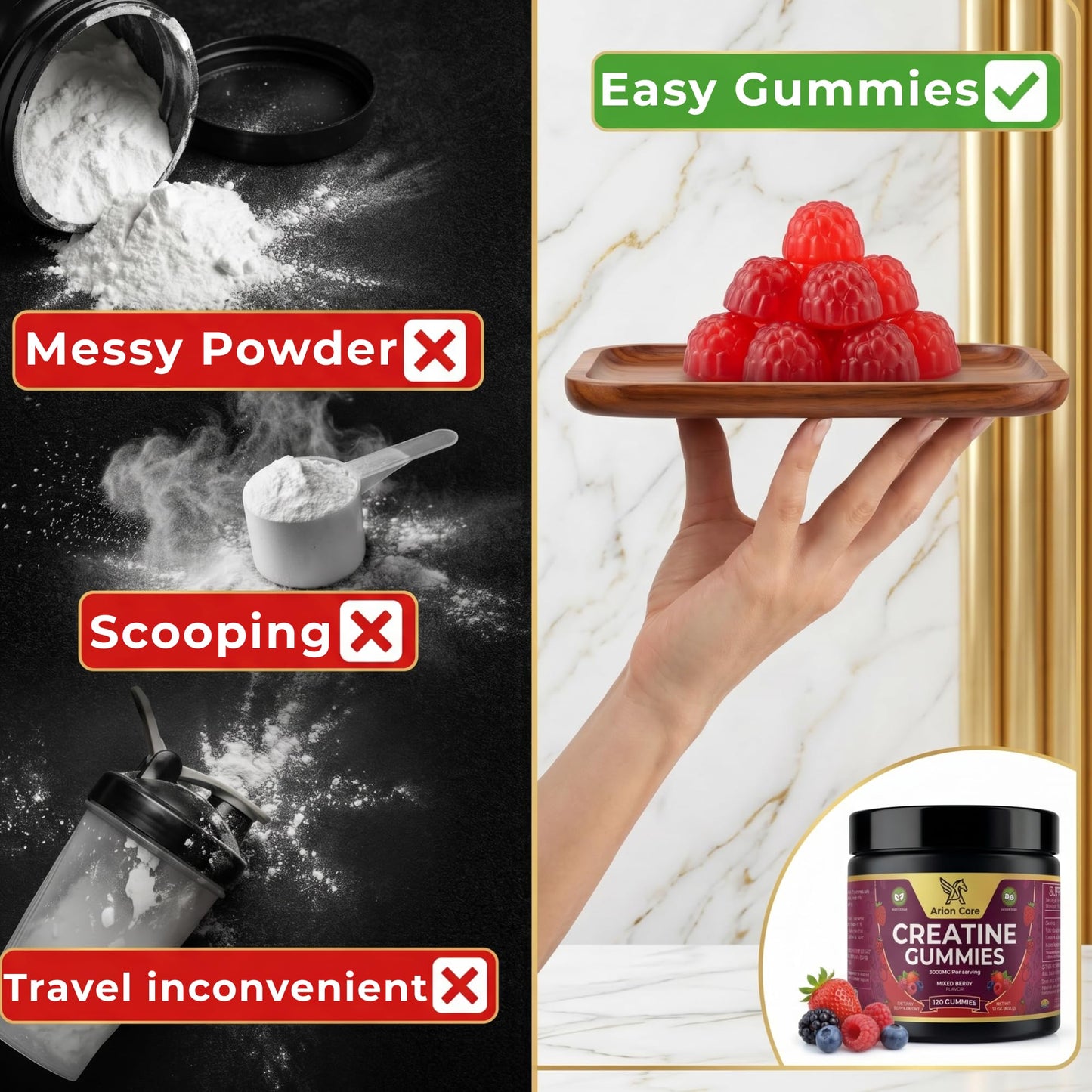 Arion Core Creatine Gummies 60 Gummies