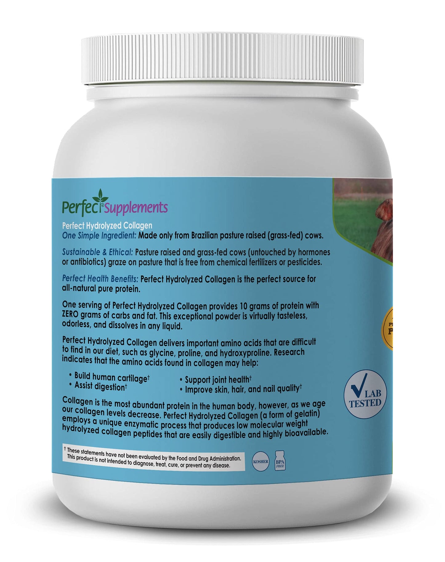 Perfect Supplements Perfect Hydrolyzed Collagen Powder 3 Pack