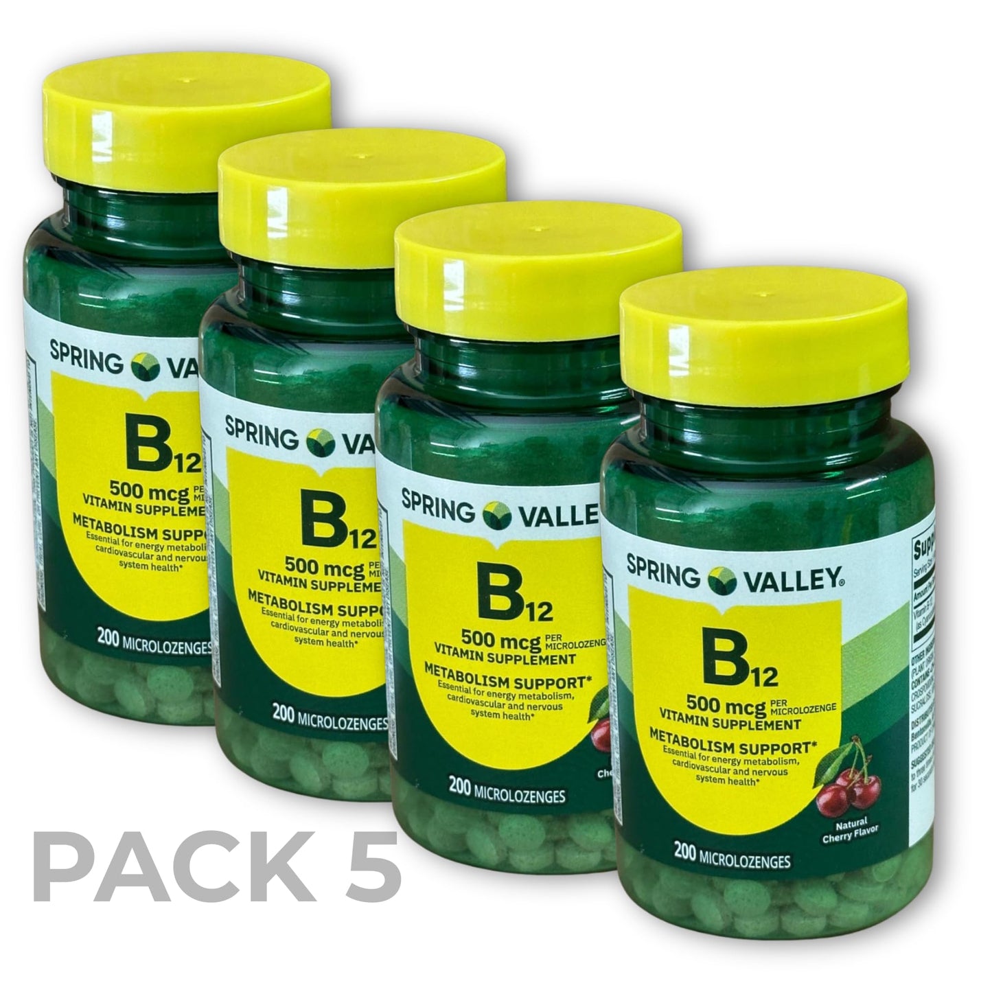 Fusion Shop Store Vitamin B12 500 mcg Sublingual Microlozenges, 200 Count