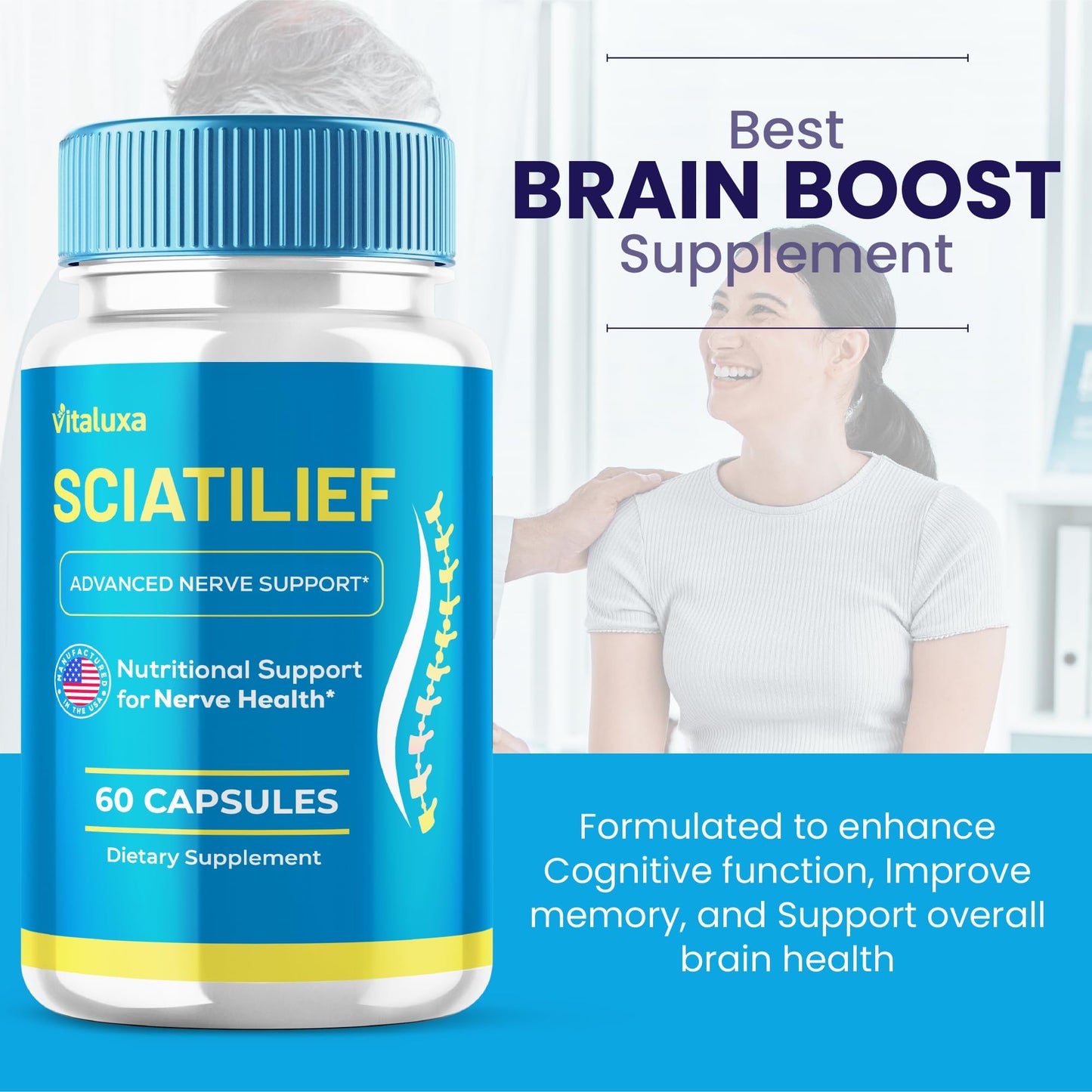 Vitaluxa Sciatilife Vitamin Capsules, 180 Capsules