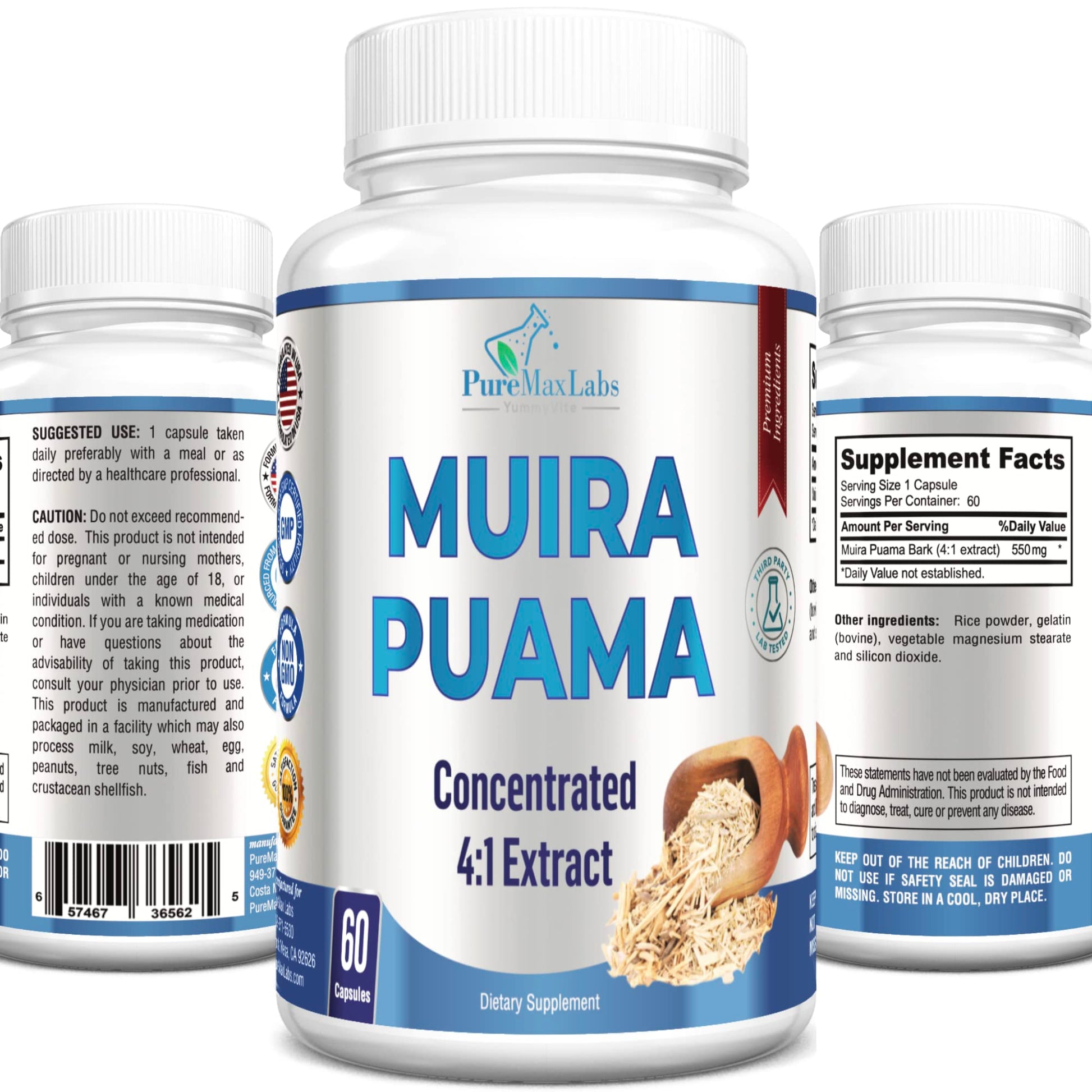 YUMMYVITE Muira Puama 60 Capsules