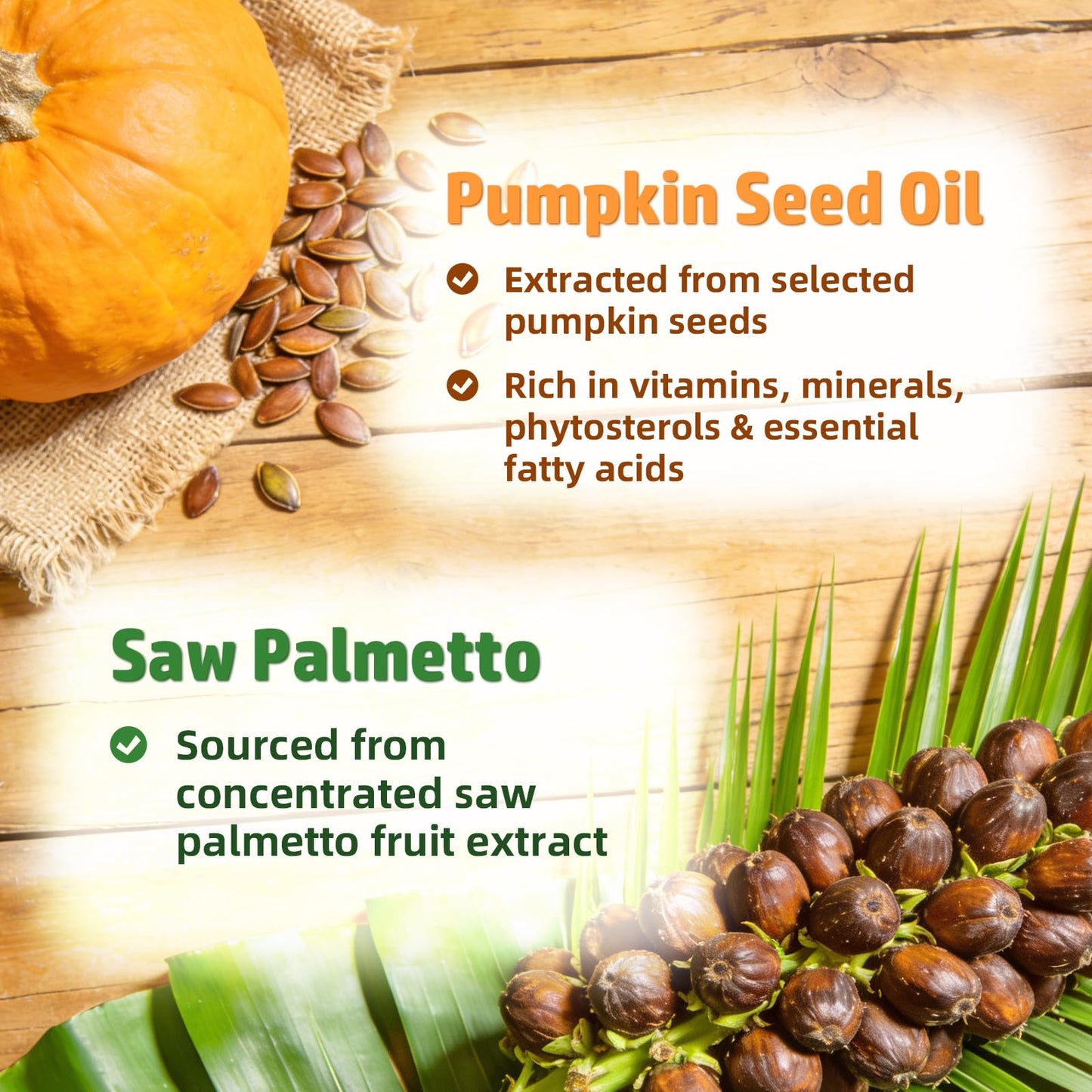 MEENCCD Pumpkin Seed Oil Gummies with Saw Palmetto for Hair and Skin Health, Sugar-Free Raspberry Flavor, 120 Count