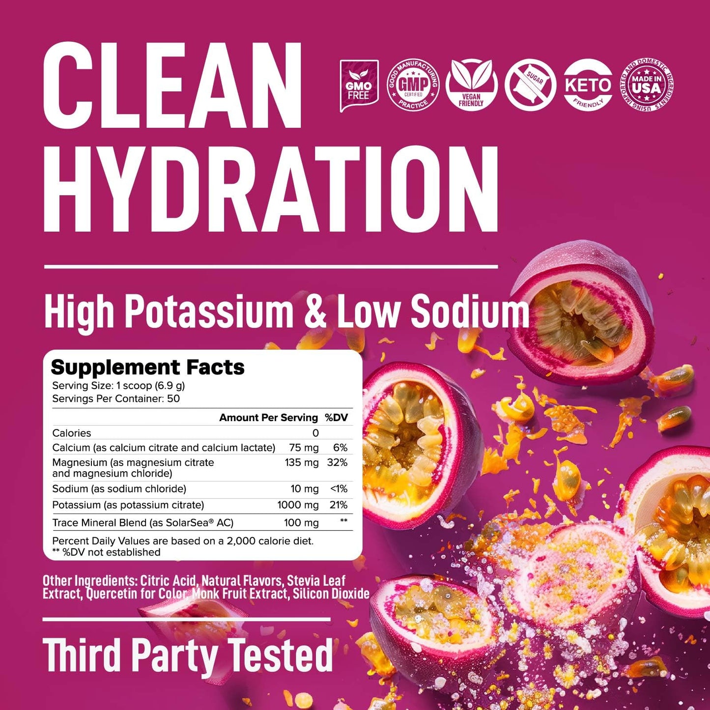 Keppi Low Sodium Electrolytes Powder 12.2oz, 50 Servings