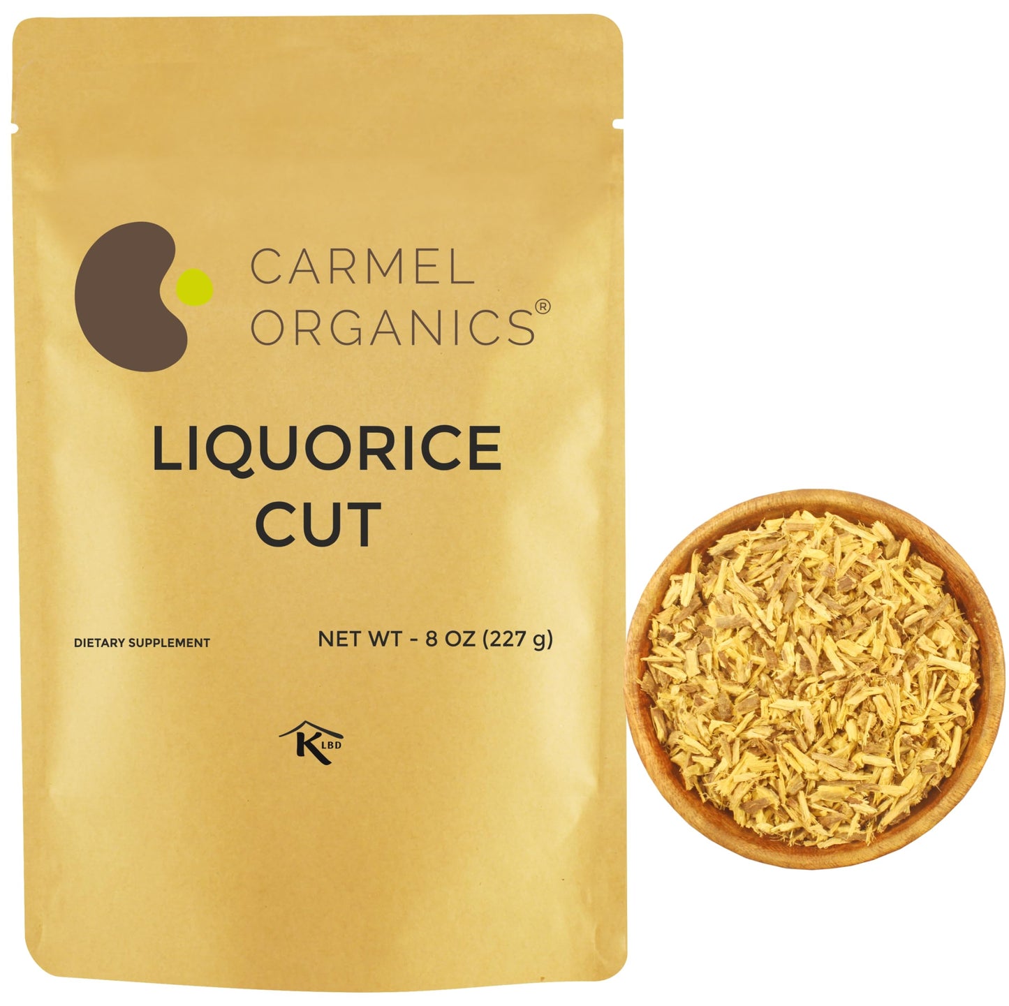 CARMEL ORGANICS Licorice Root (Mulethi) Powder 8 oz