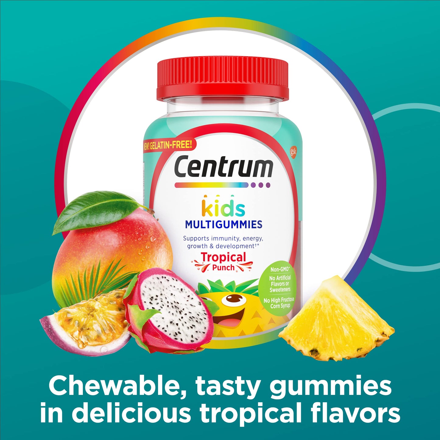 Centrum Kids Multivitamin Gummies, Tropical Punch Flavor, 150 Gummies