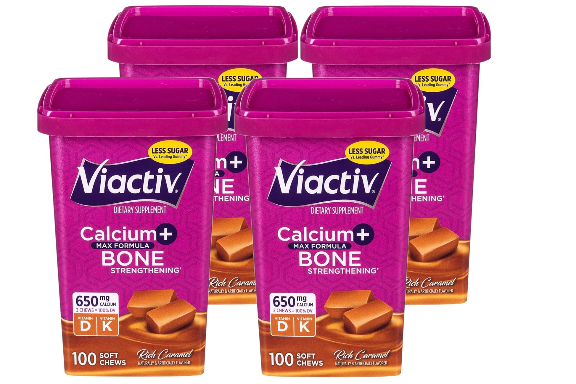 Viactiv Max Formula Calcium + Vitamin D3 Supplement for Bone Health Soft Chews, 400 Soft Chews