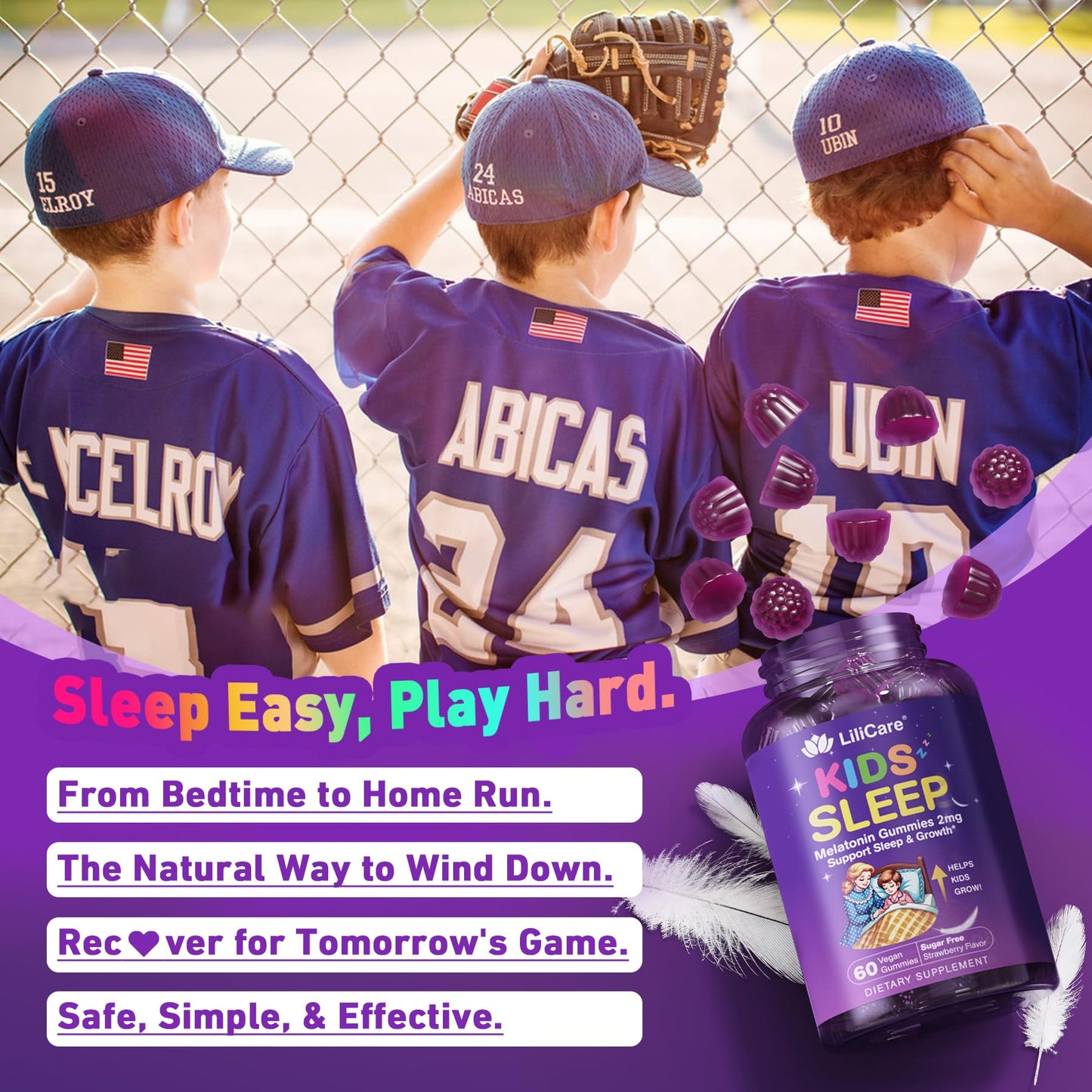 LILICARE Sleep Gummies for Kids 120 Gummies