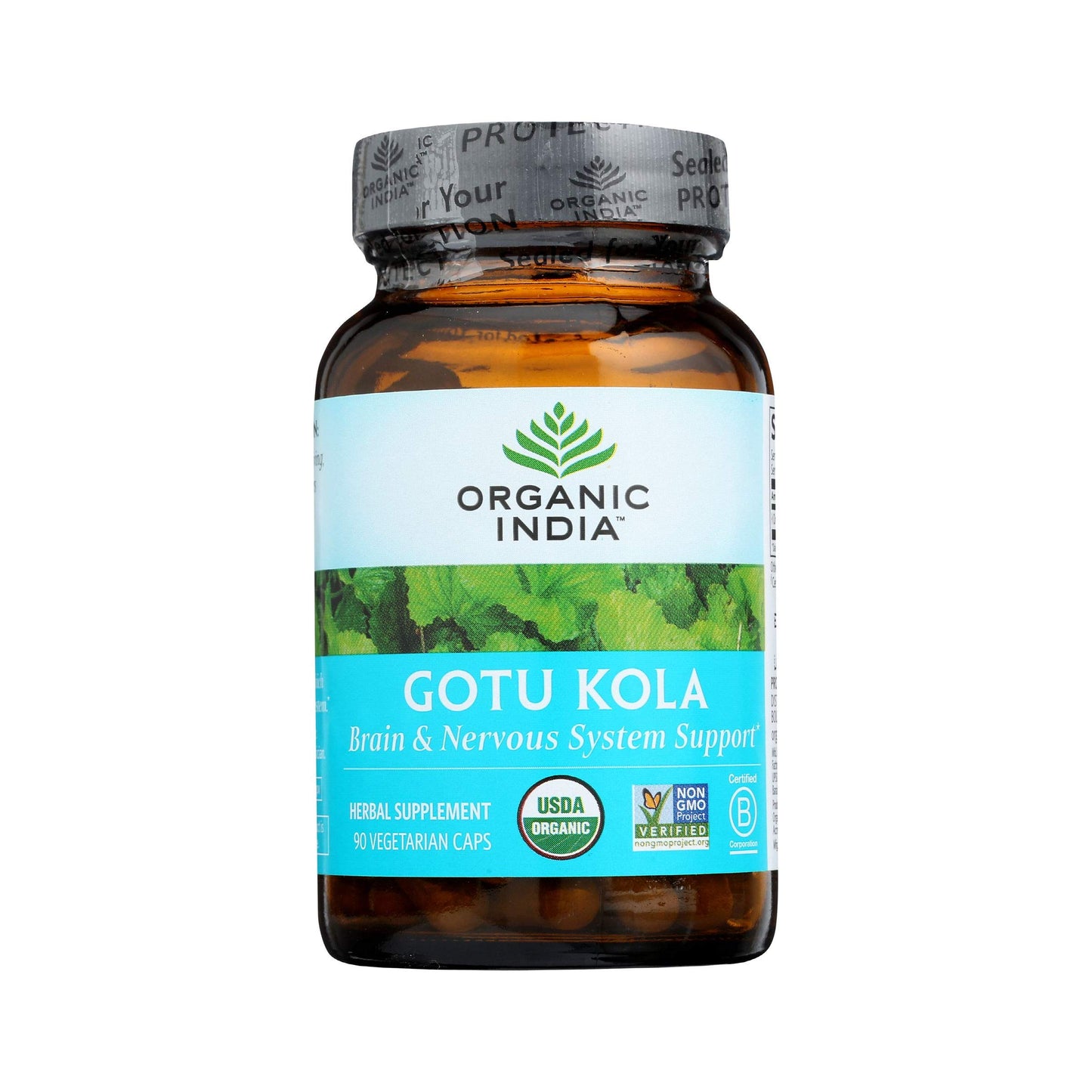 Organic India Brahmi Gotu Kola Capsule 1 Count