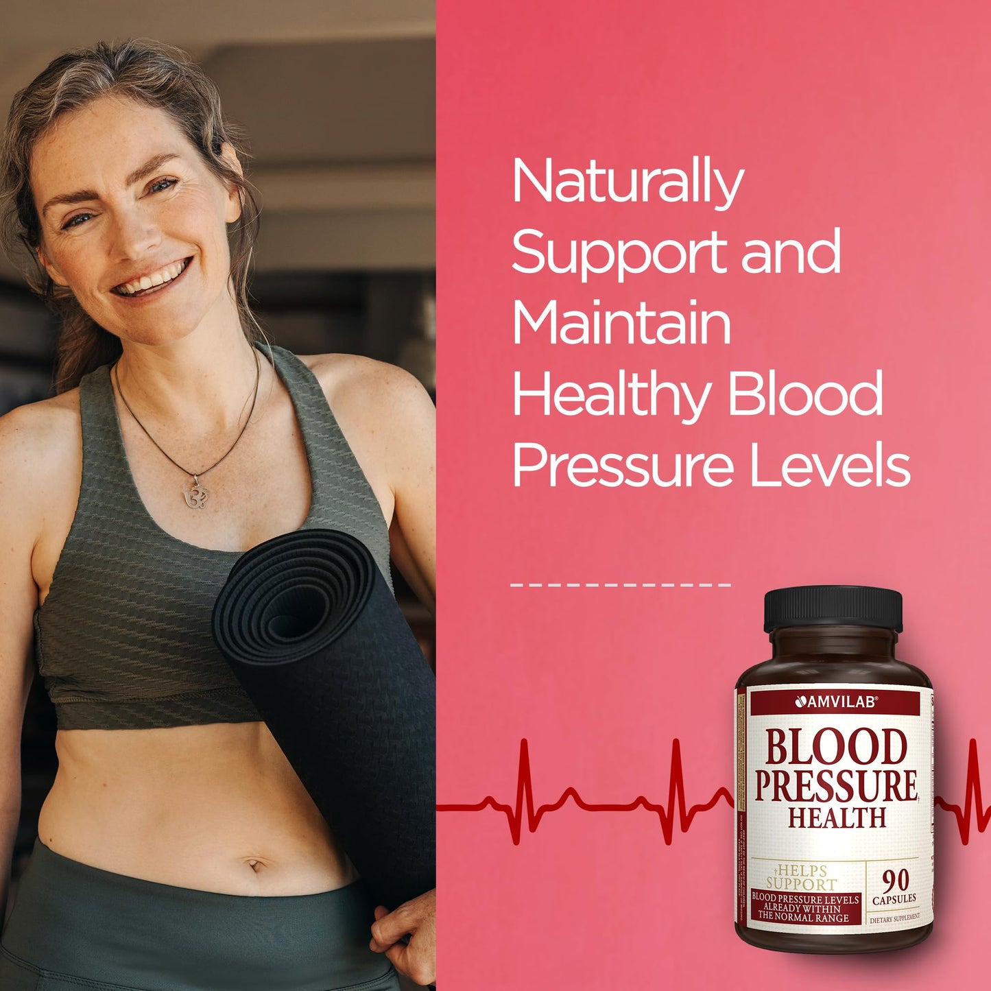 AMVILAB Blood Pressure Health 90 Capsules