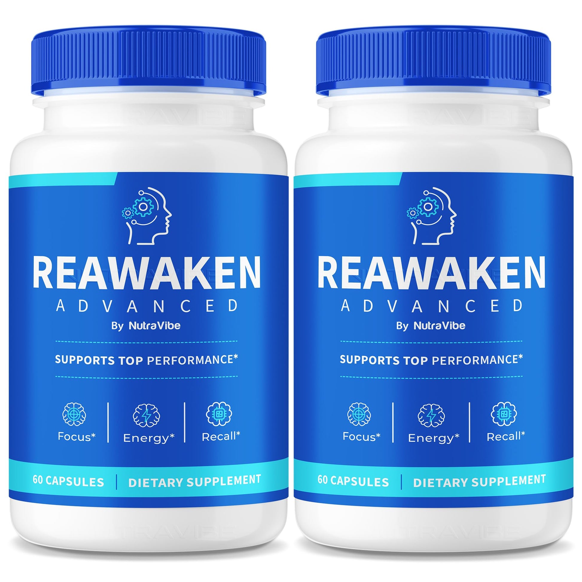 NutraVibe Reawaken Brain & Memory Support, 120 Capsules