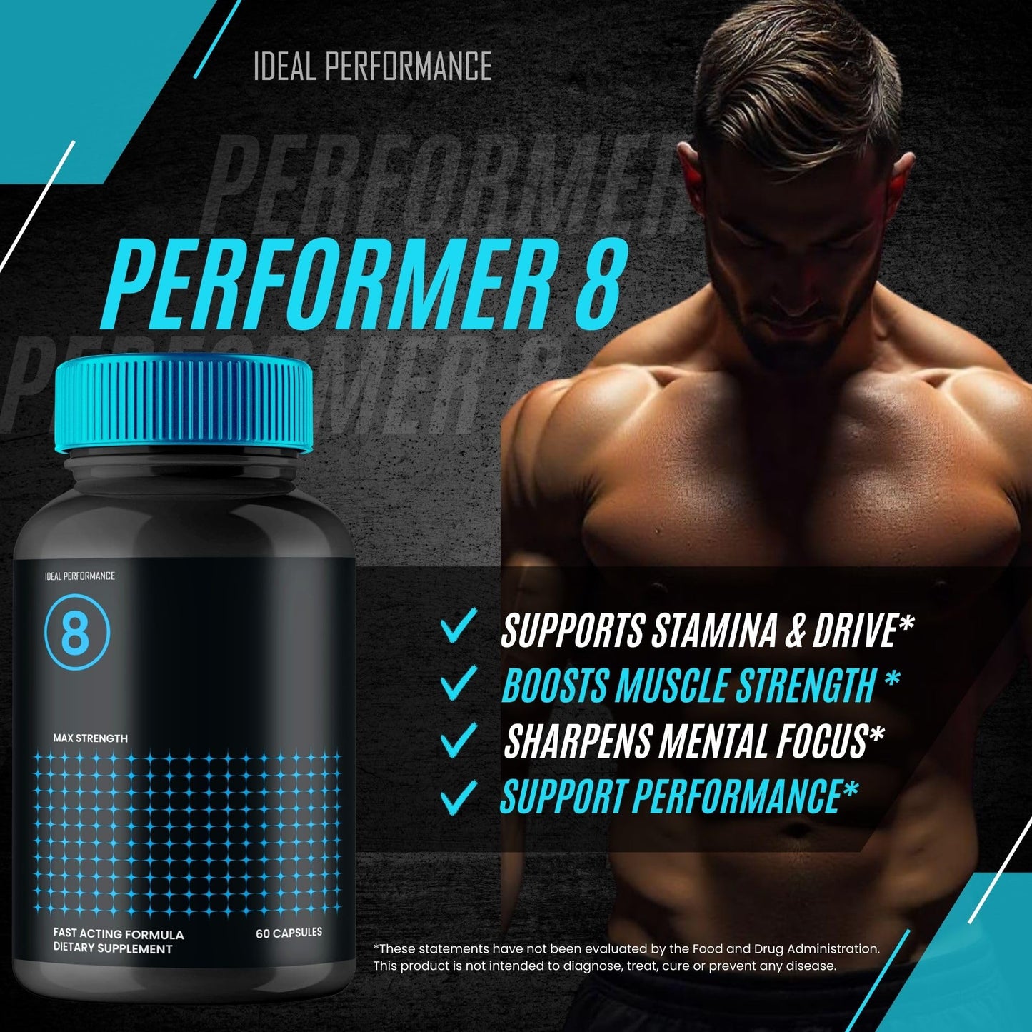 IDEAL PERFORMANCE Performer 8 Capsules 180 Count