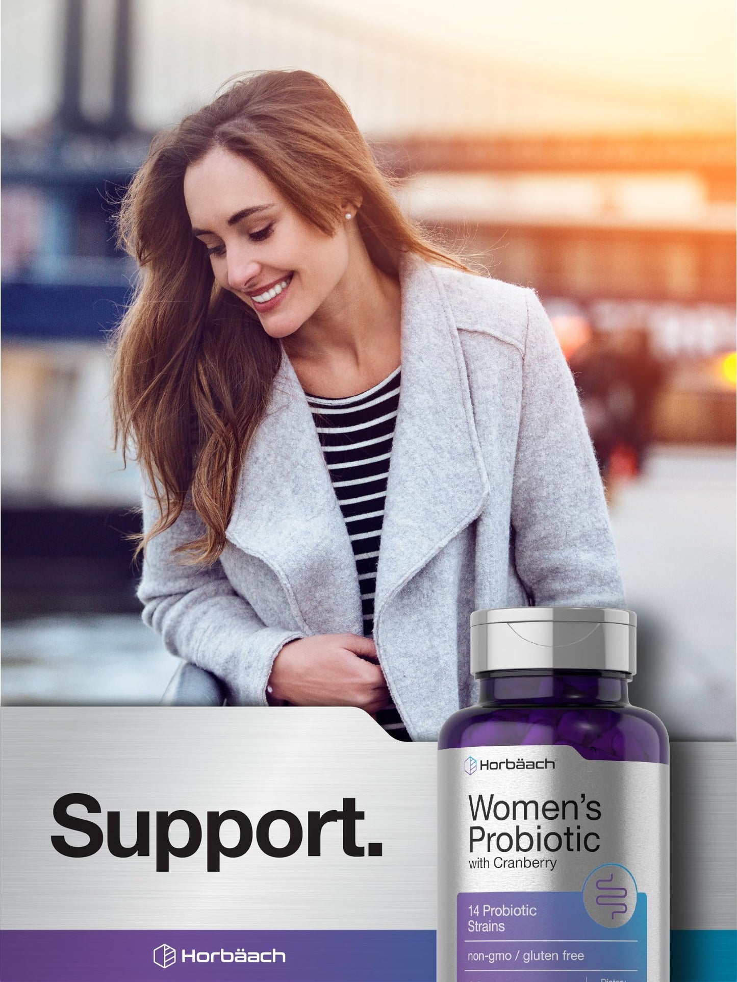 Horbäach Probiotic for Women with Cranberry Capsules, 90 Count