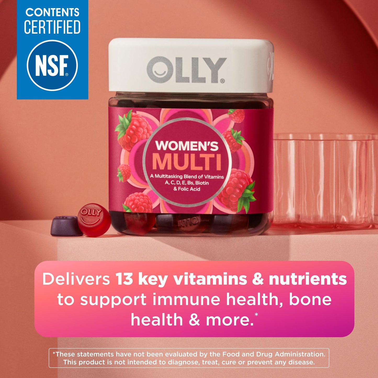 OLLY Women's Multivitamin Gummy, 90 Count