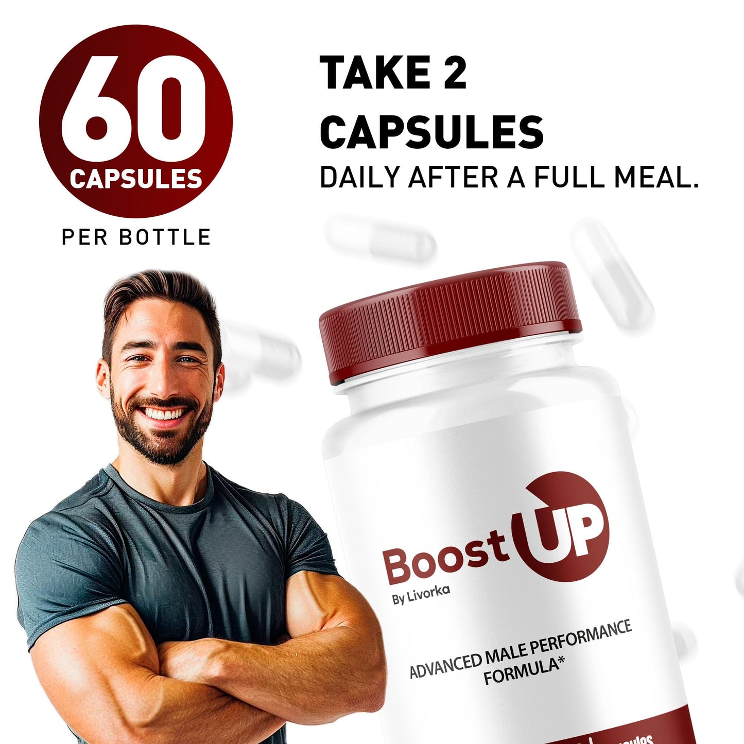 LIVORKA Boost Up Advanced Formula Supplement for Men Capsules 120