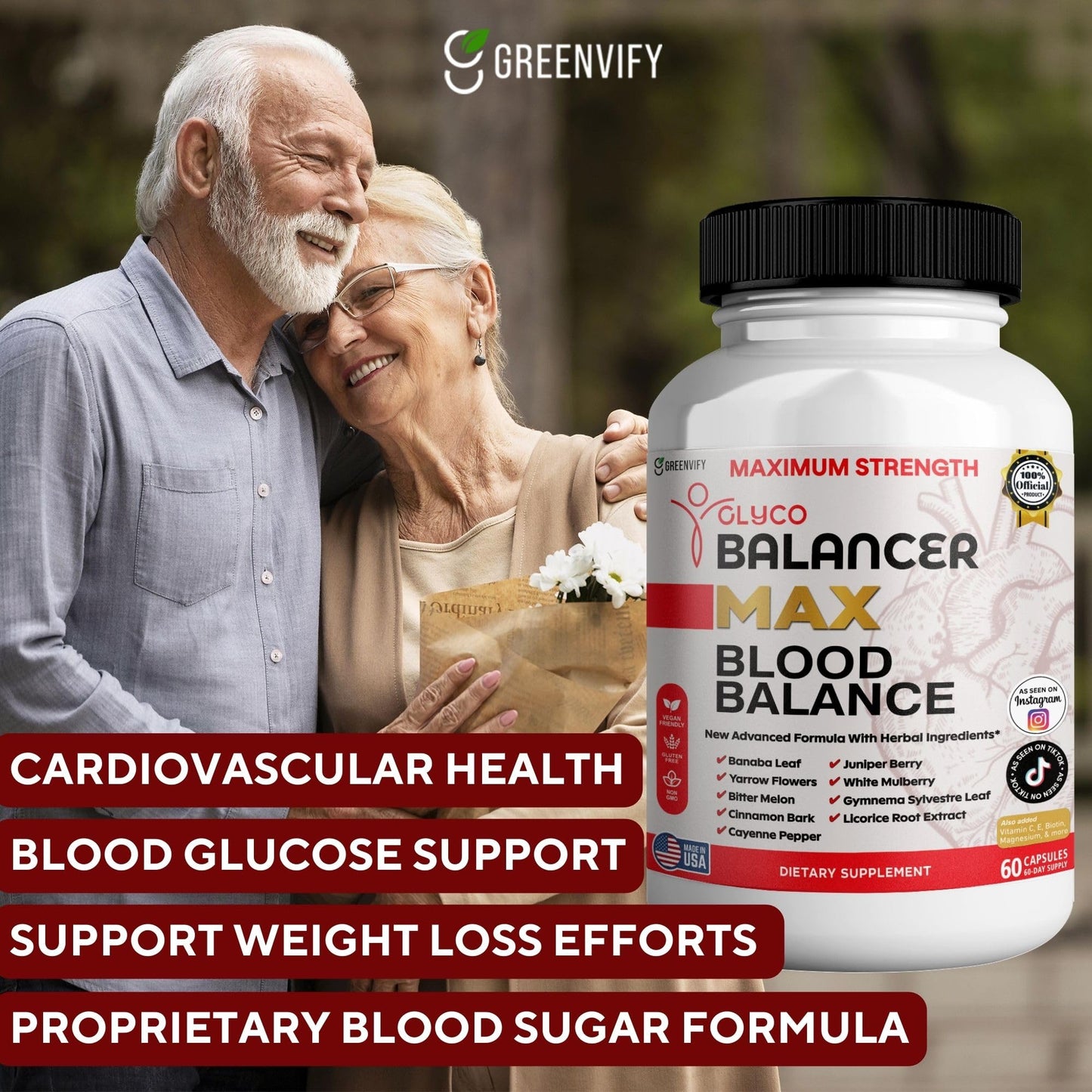 GREENVIFY Glyco Balancer Max Blood Balance 60 Capsules