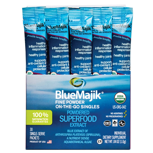 E3LIVE Blue Majik On-The-Go-Singles Powder 1.2 Ounce