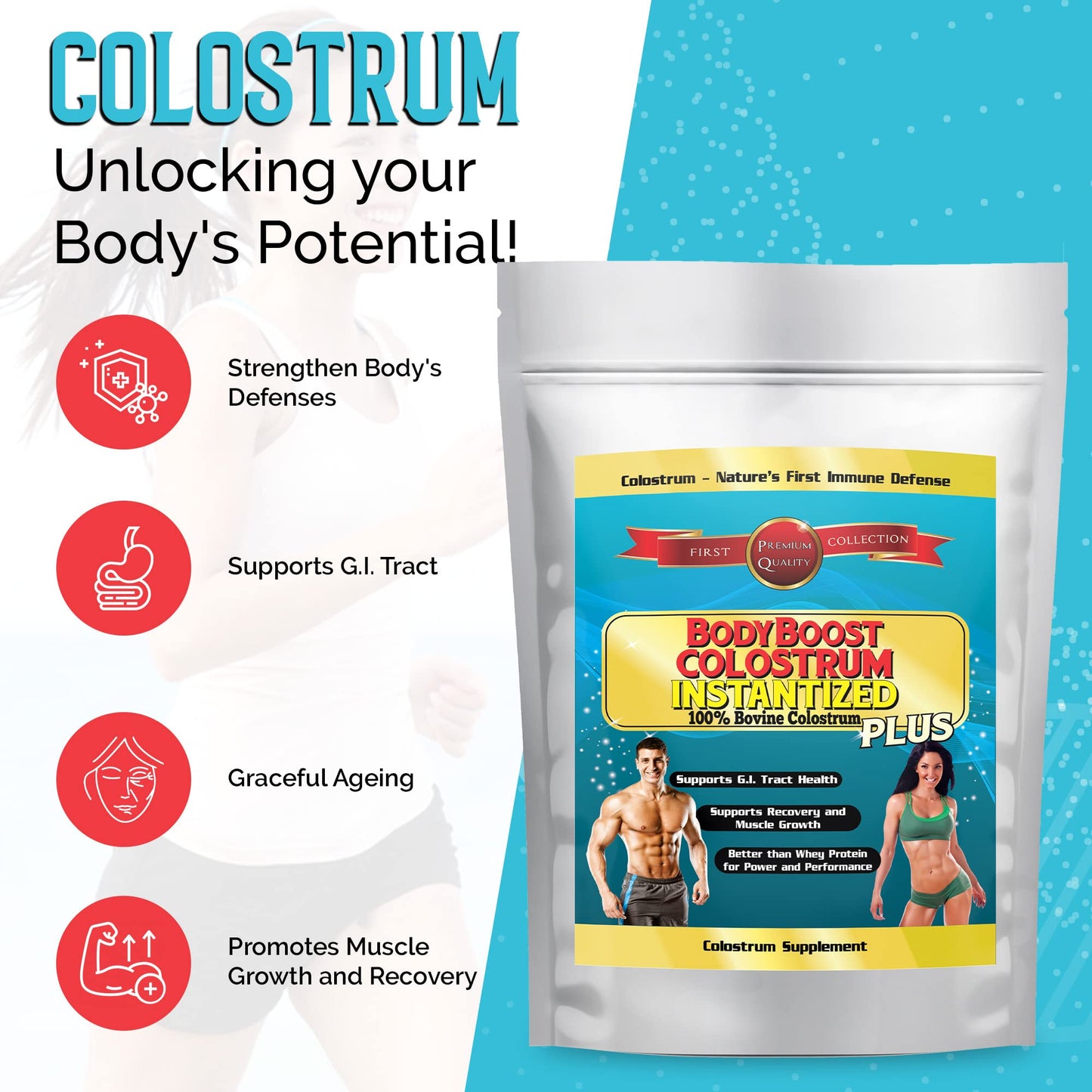 BodyBoost Colostrum Powder 8 Ounces