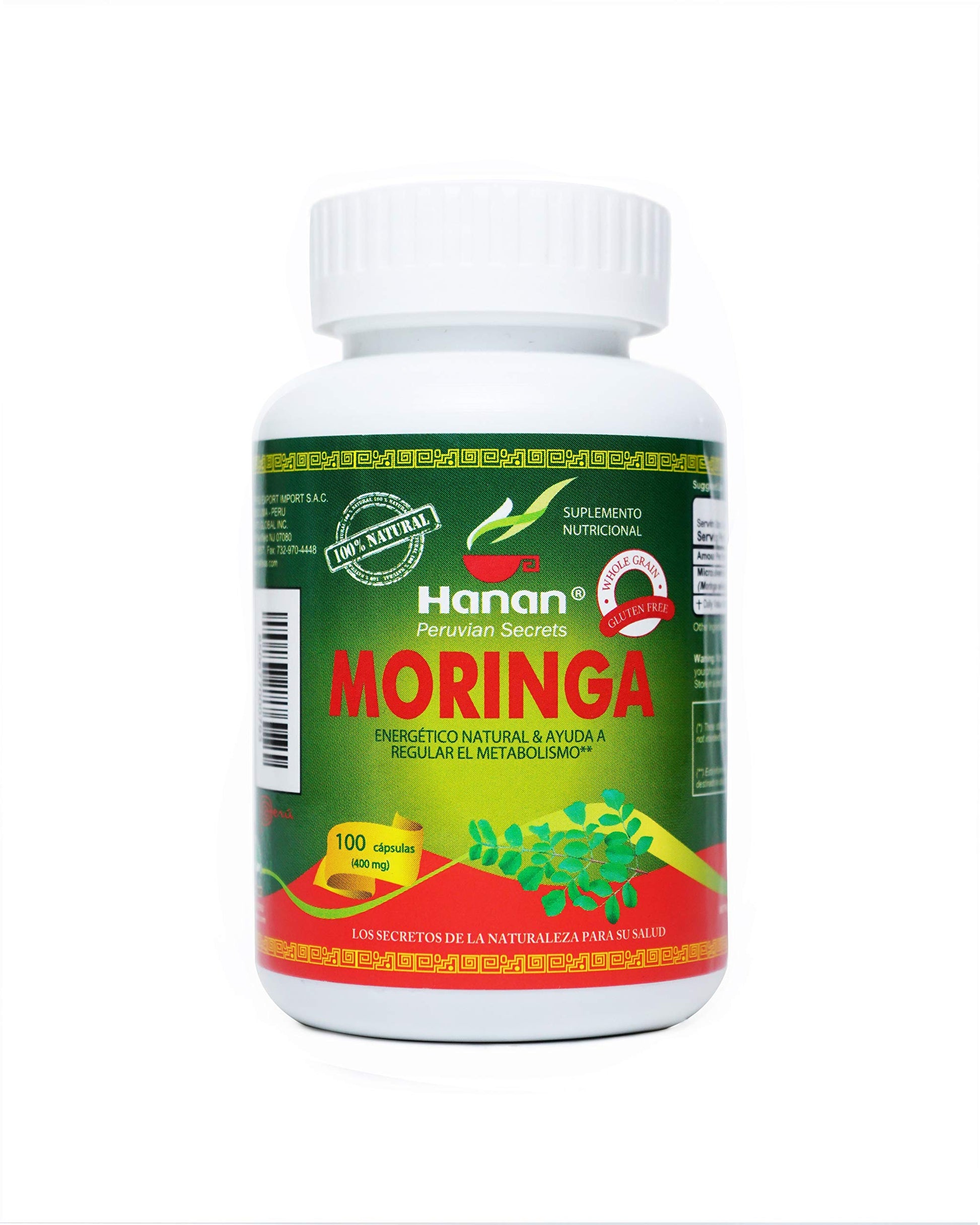 Hanan Moringa Superfood Powder 600 Capsules