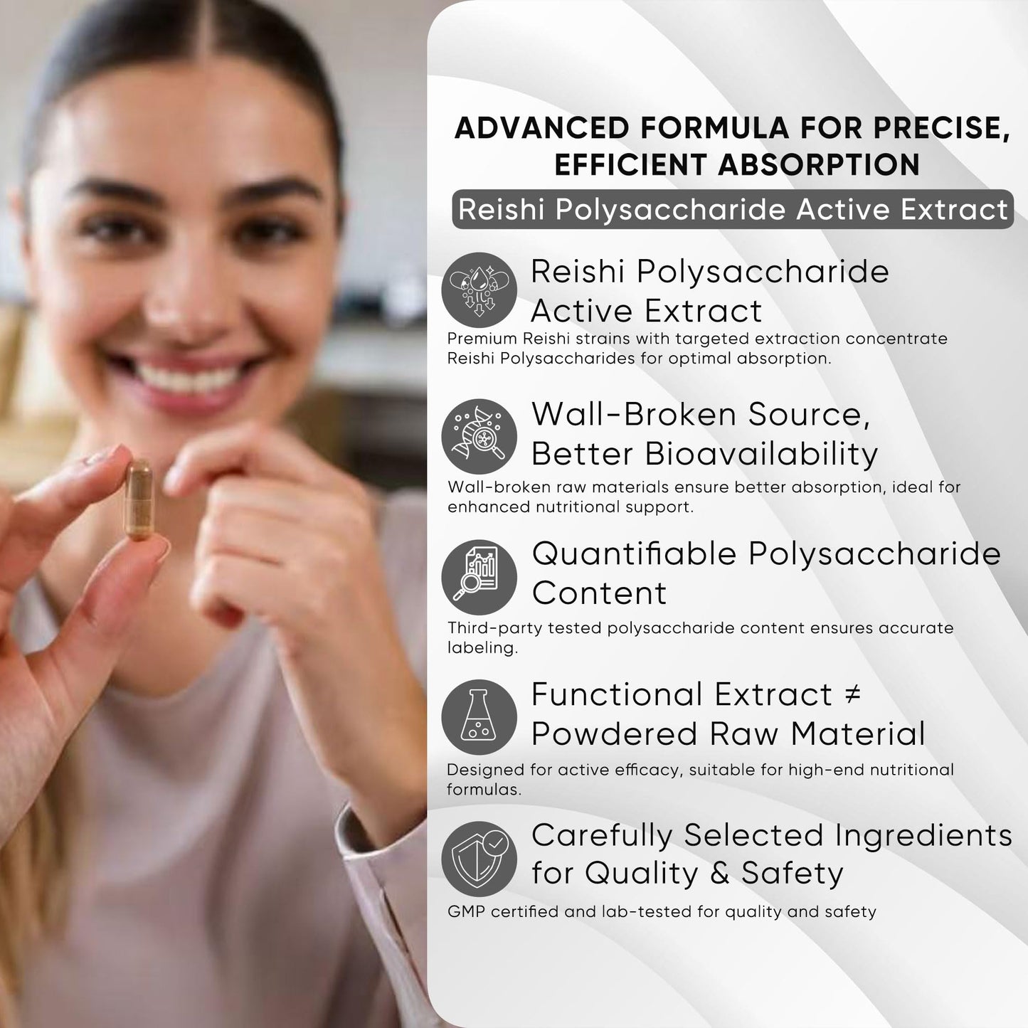 DR.MORGAN Ergothioneine & Reishi Polysaccharides Capsule 0.25