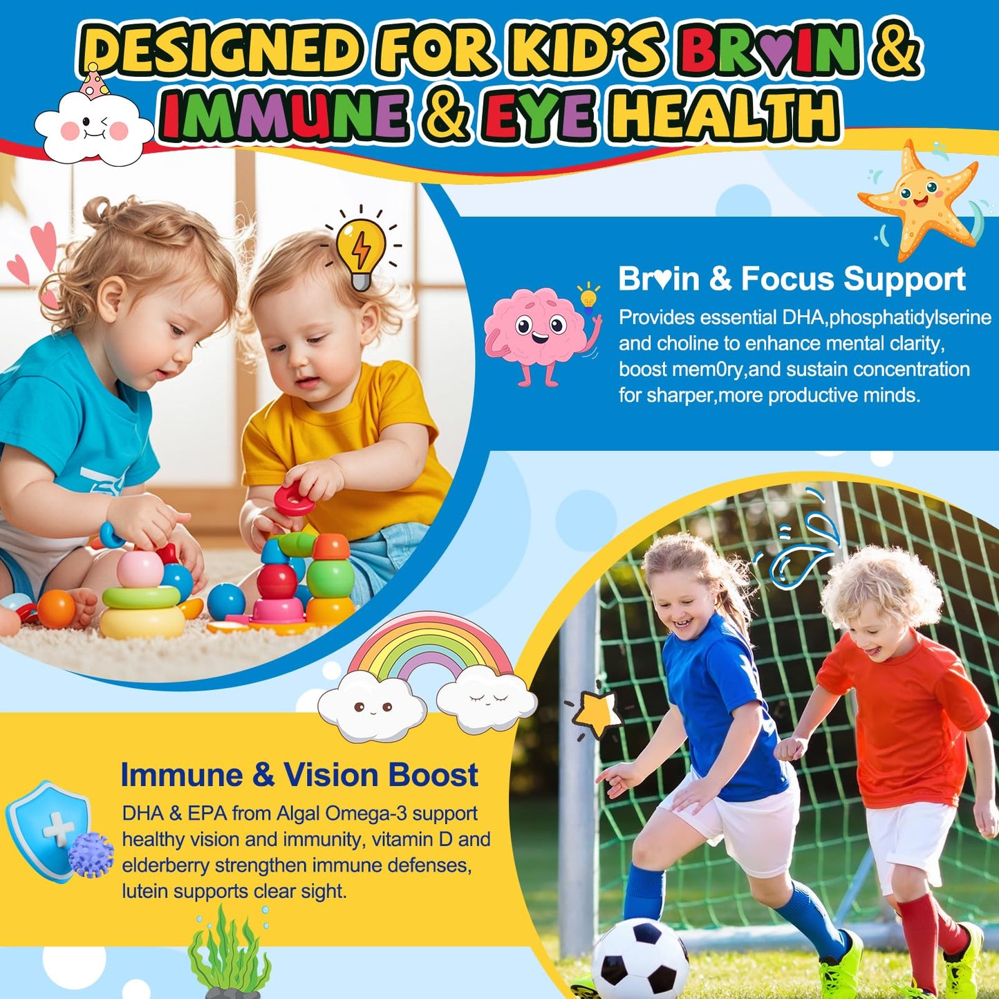 Ceecisee Organic Kid’s Omega-3 Gummies 60 Count