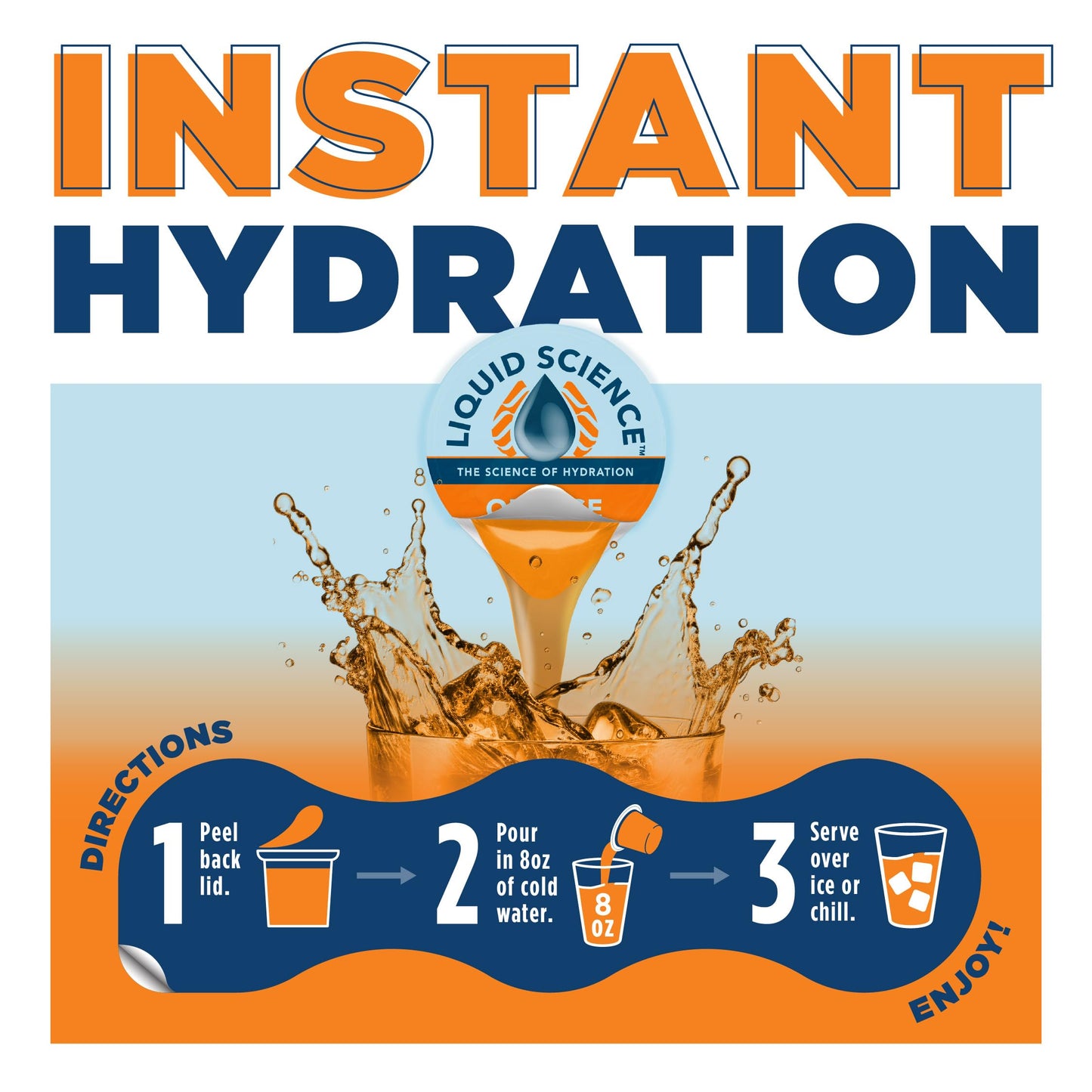 Java House Liquid Science Orange Single Serve Hydration Pods Capsule 12