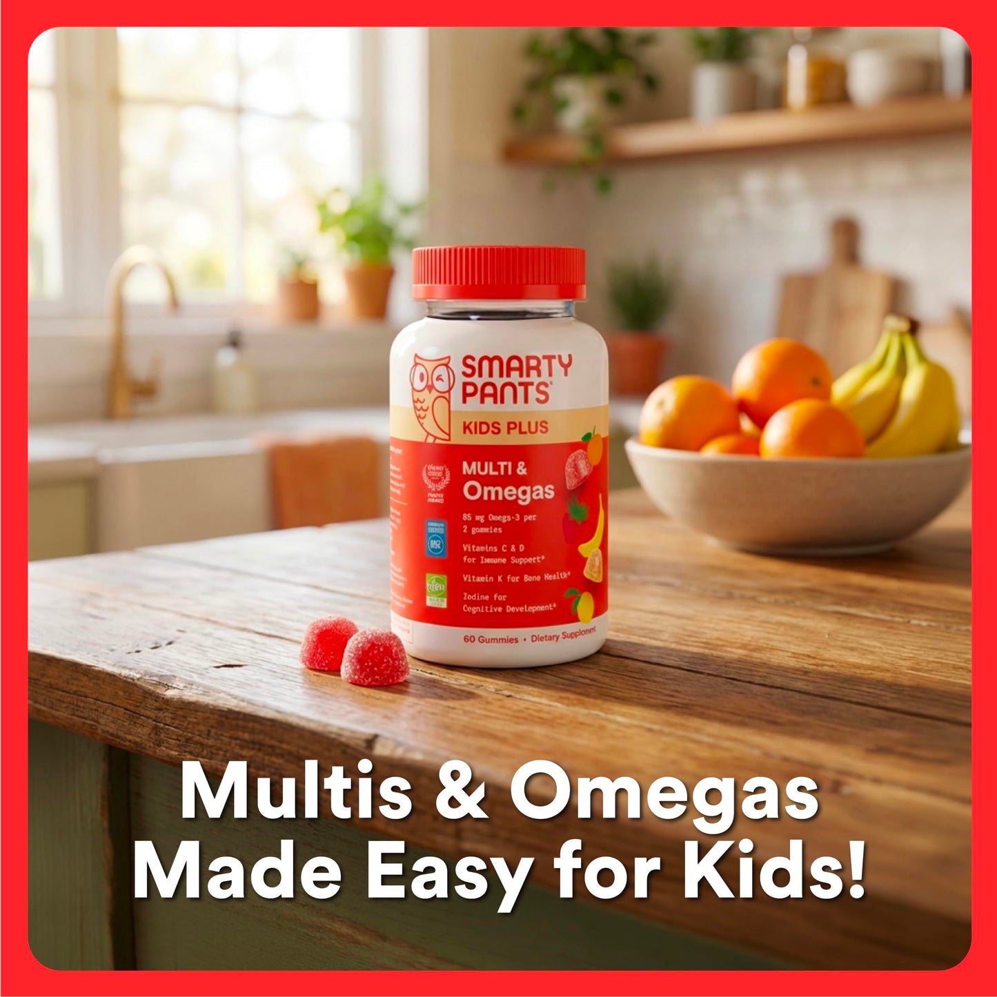 SmartyPants Kids Multivitamin Gummies 60 Gummies