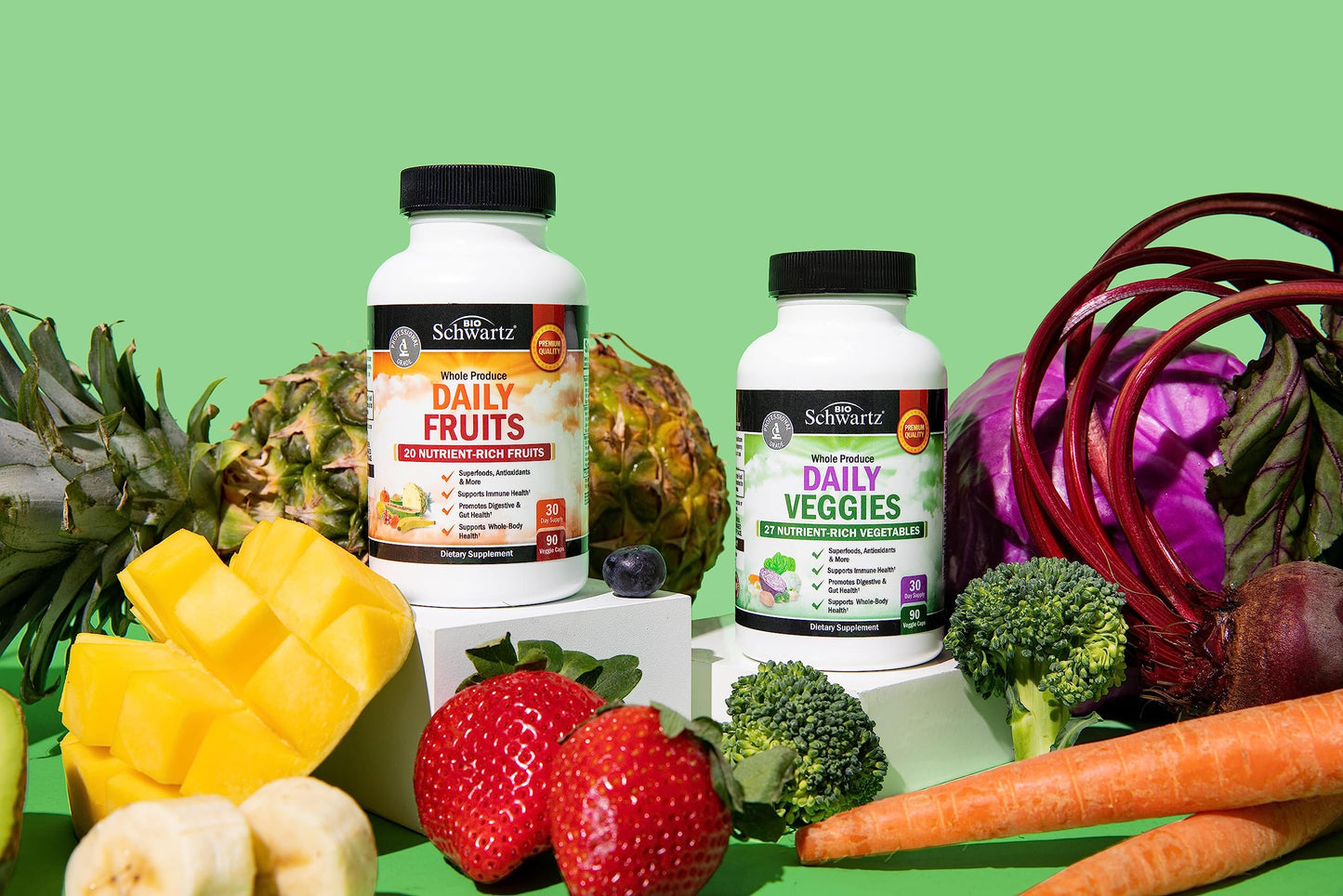 BioSchwartz Daily Fruits and Vegetables Supplement Capsules, 360
