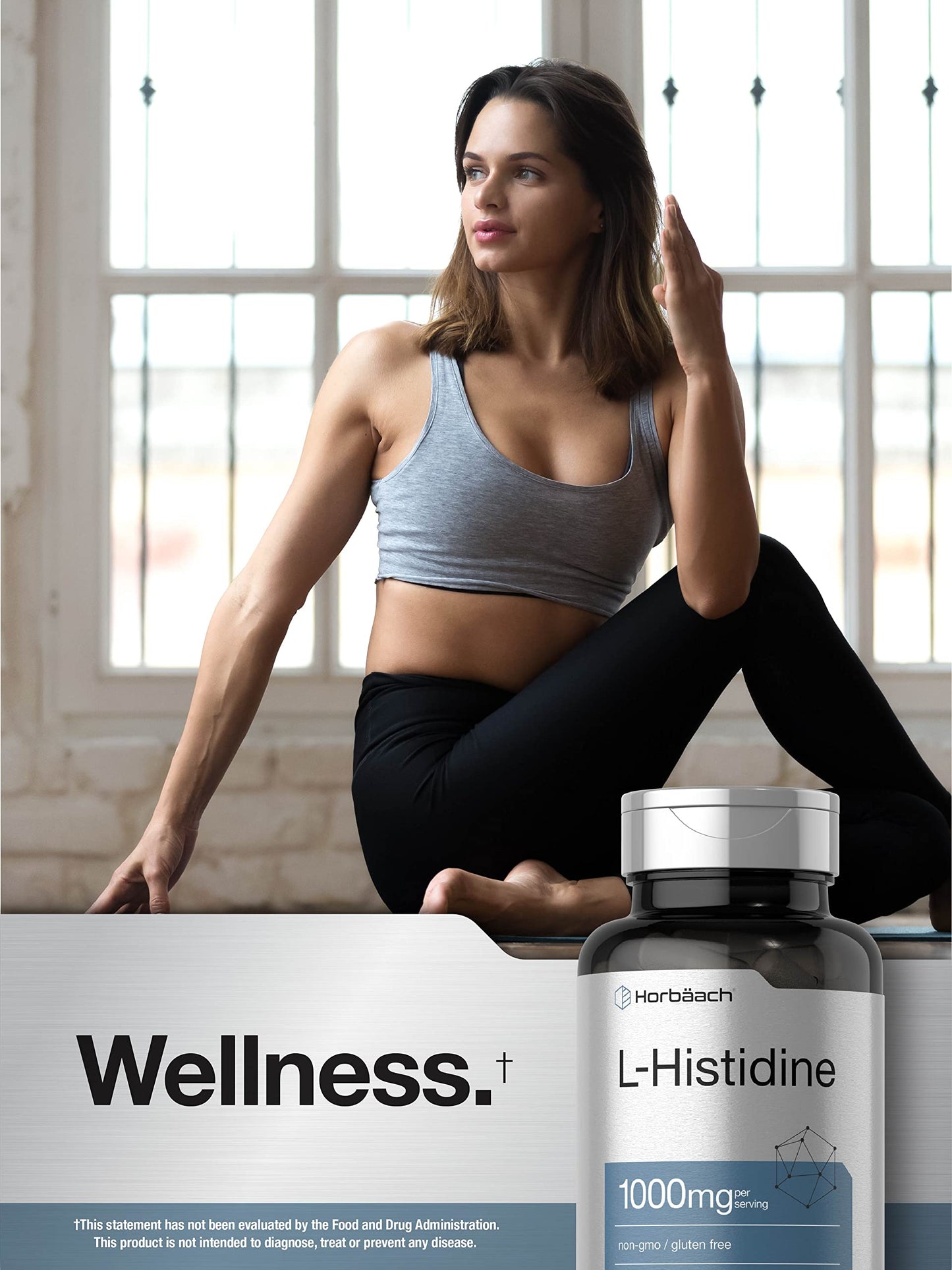 Horbäach L-Histidine 1000mg Capsules 90 Count